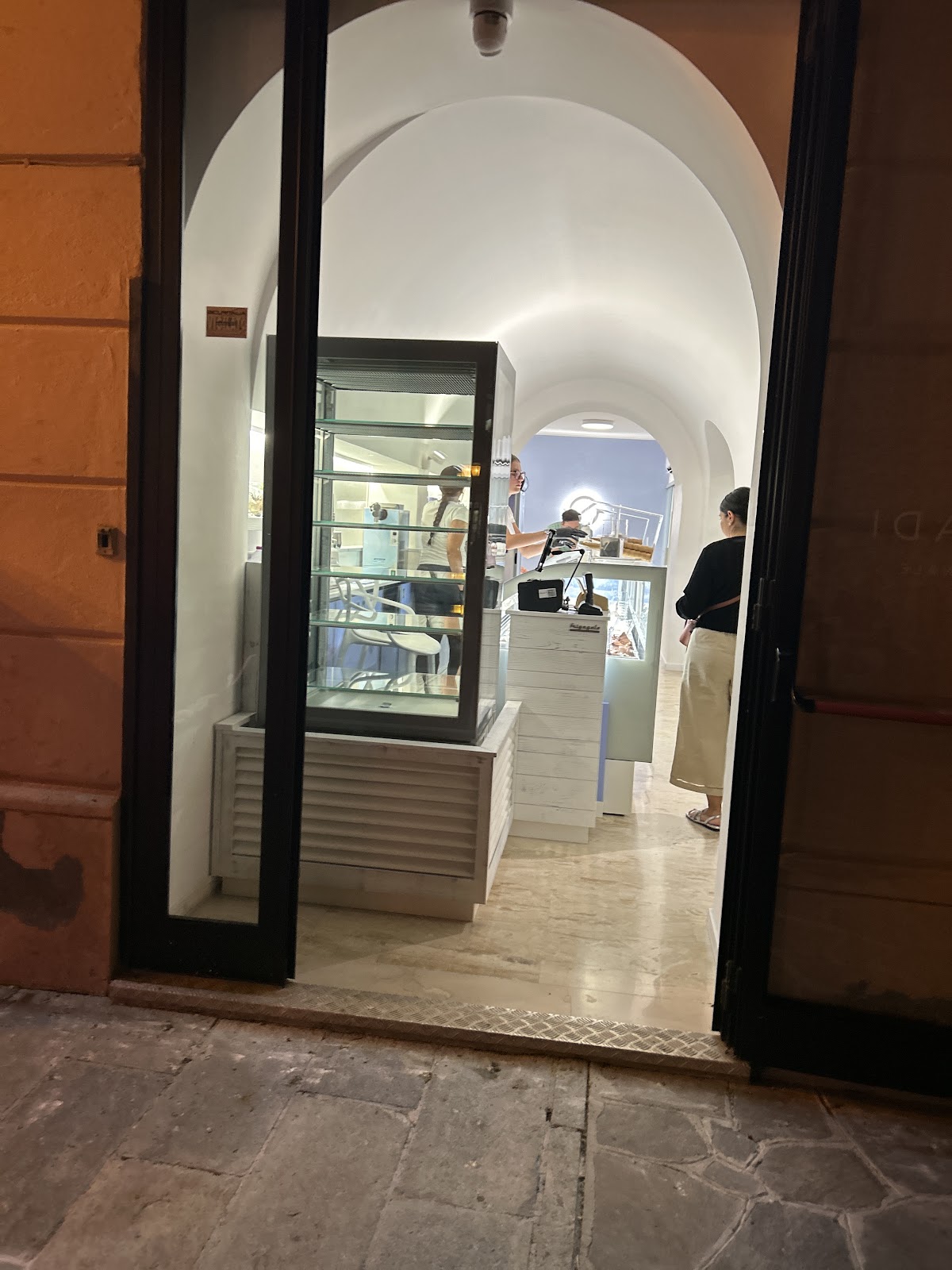 Un dettaglio del banco.