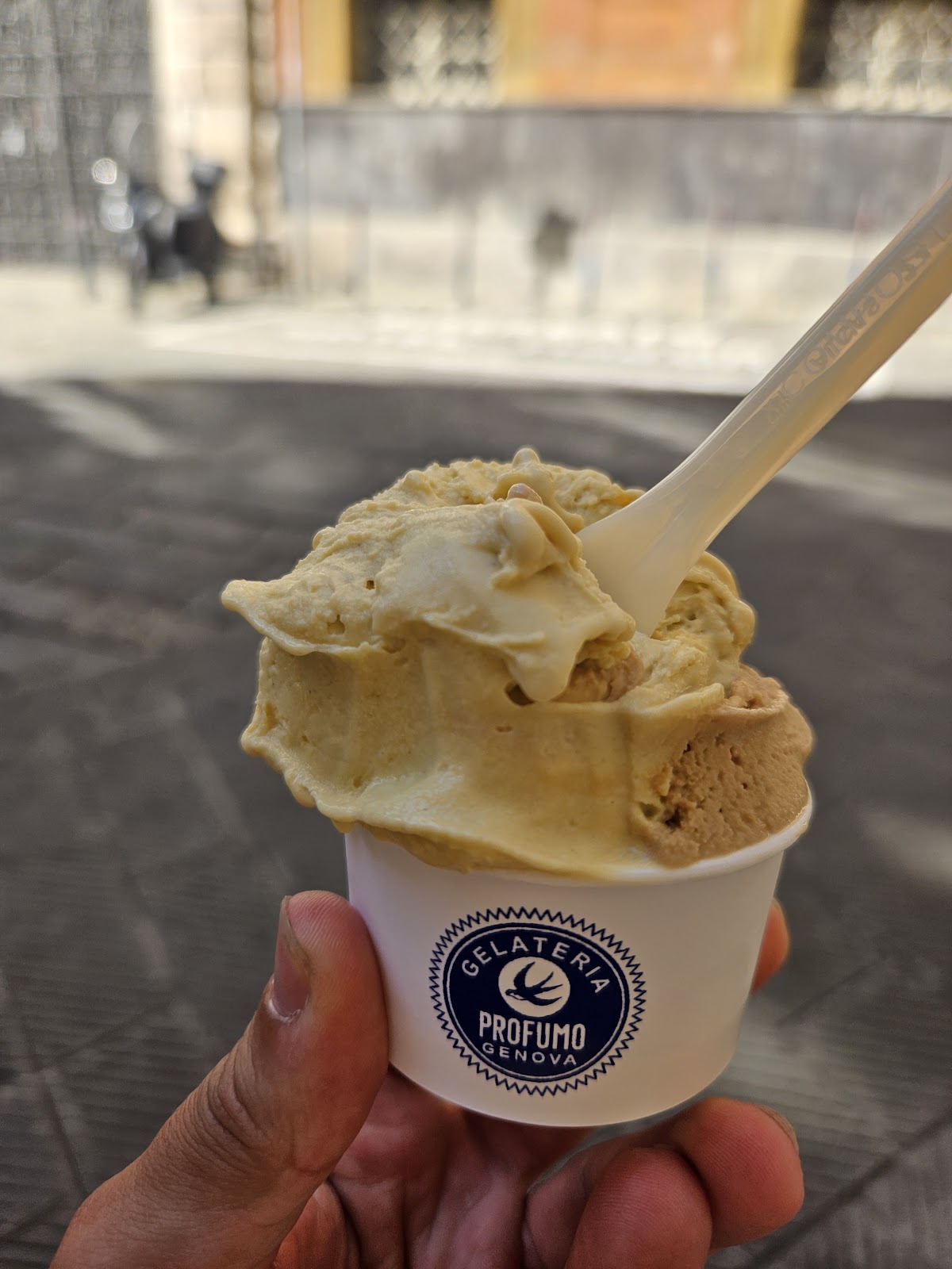 Il gelato servito.