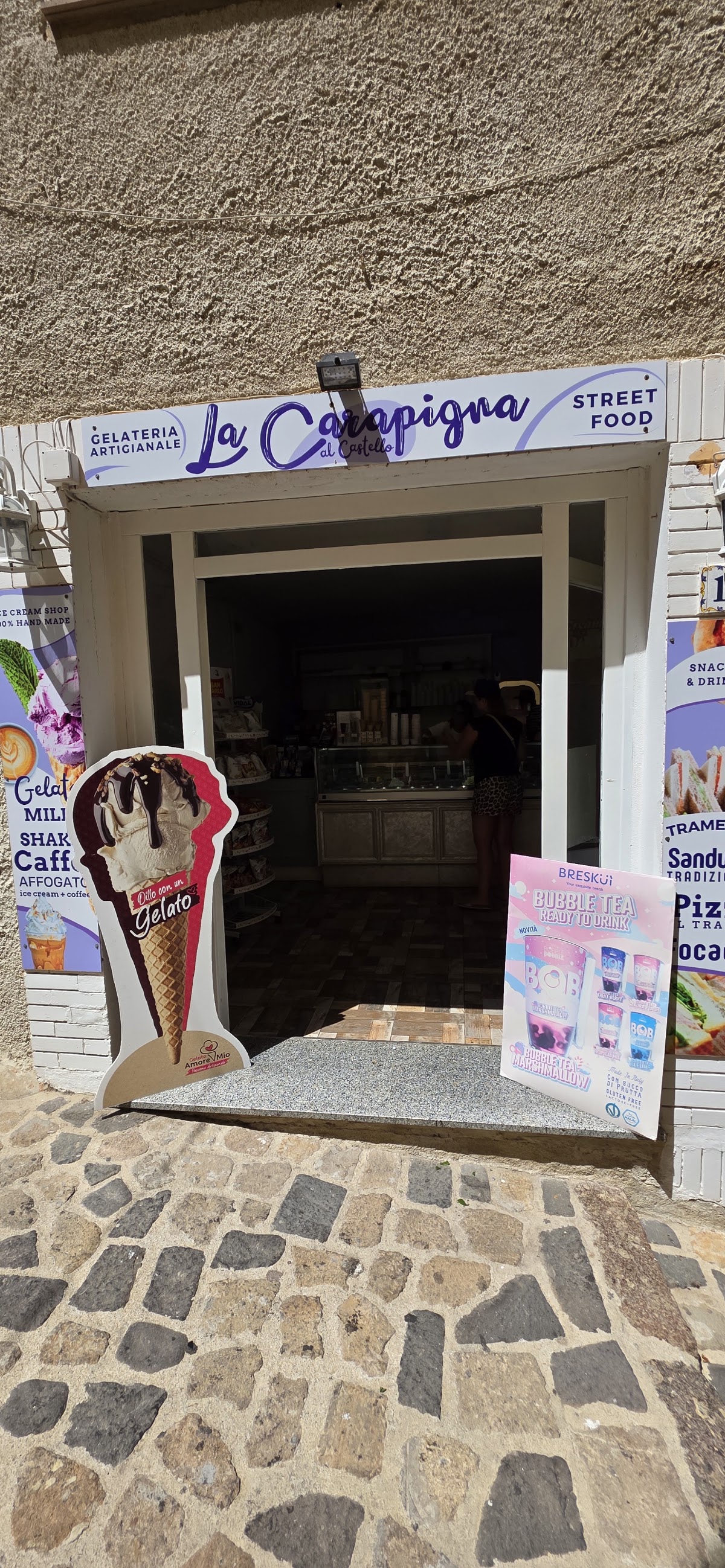 Il gelato servito.