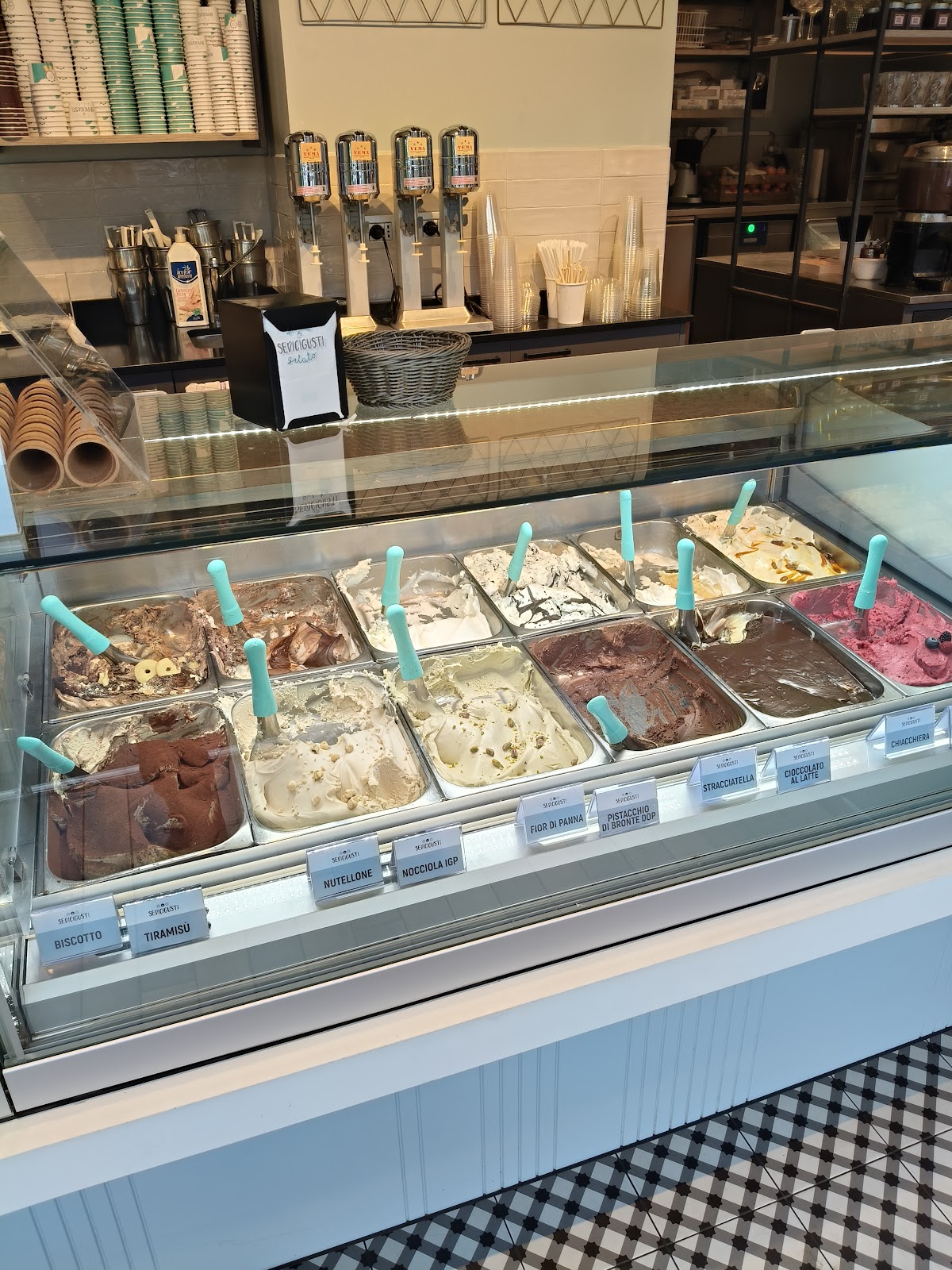 Il gelato servito.