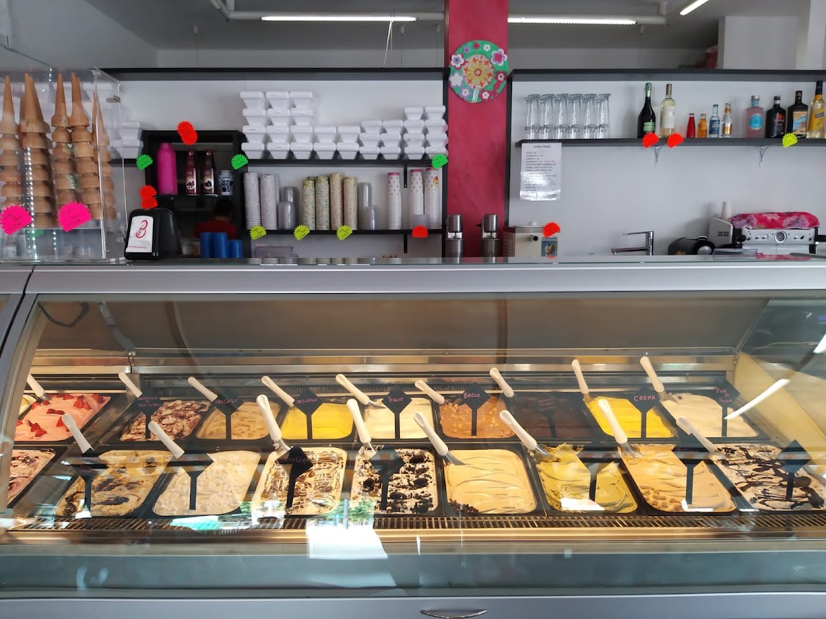 Il gelato servito.
