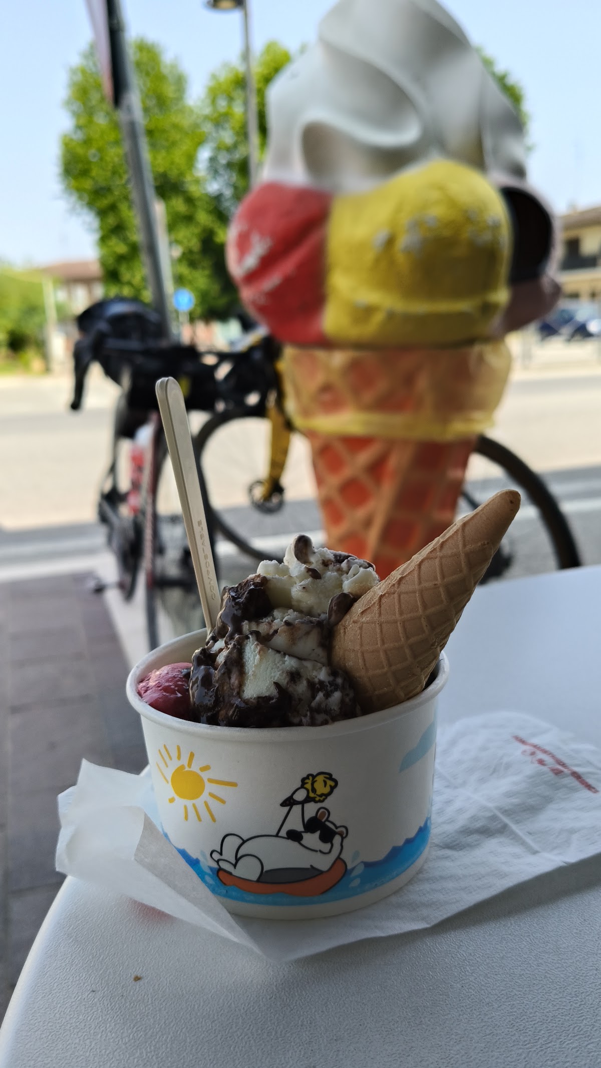 Il locale in servizio.