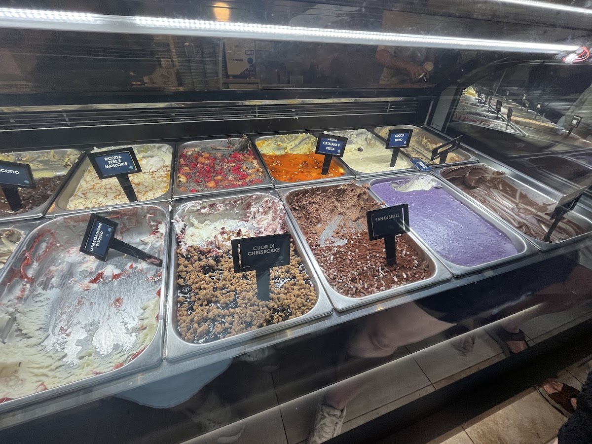 Il gelato servito.