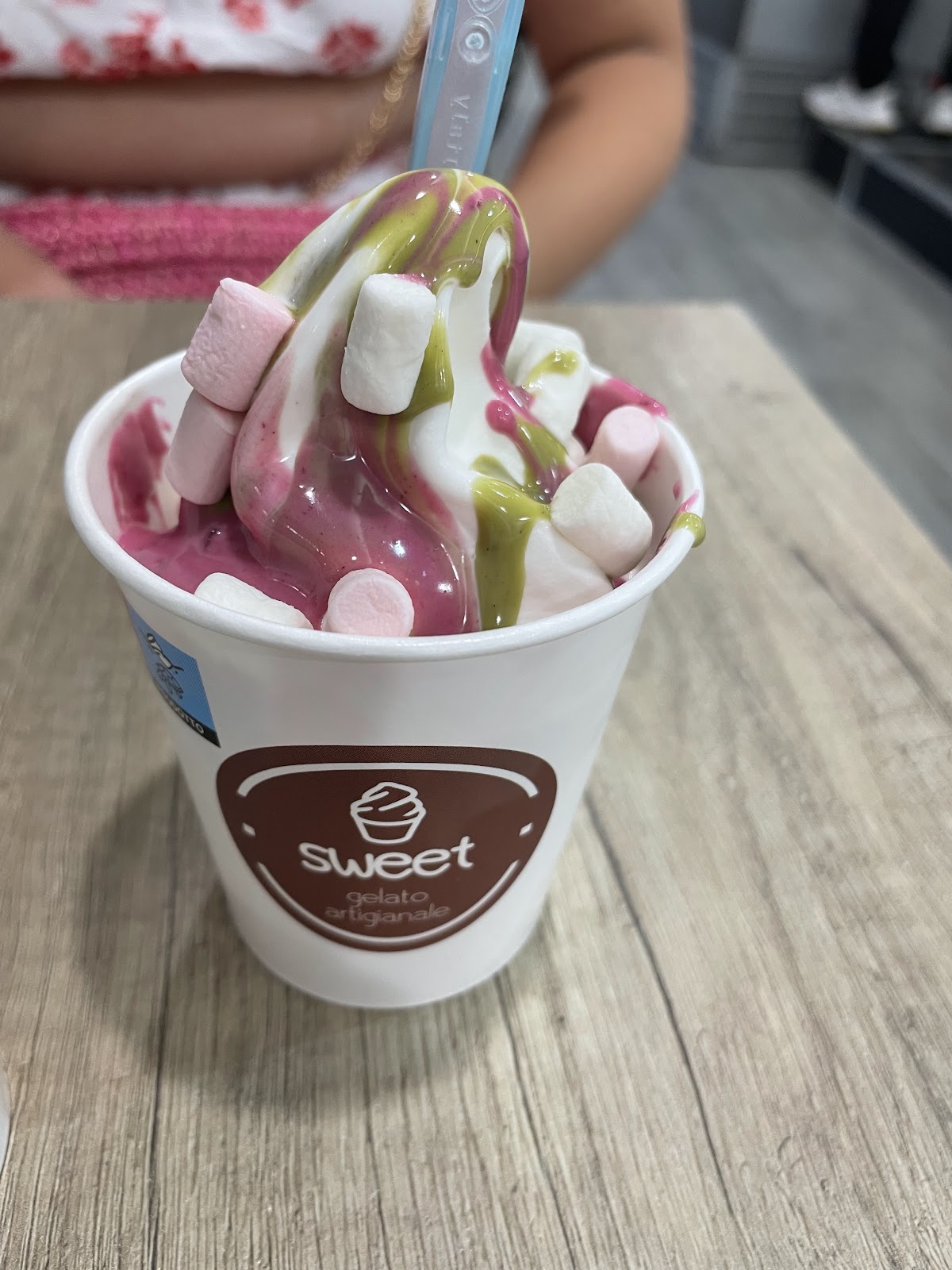 Il gelato servito.