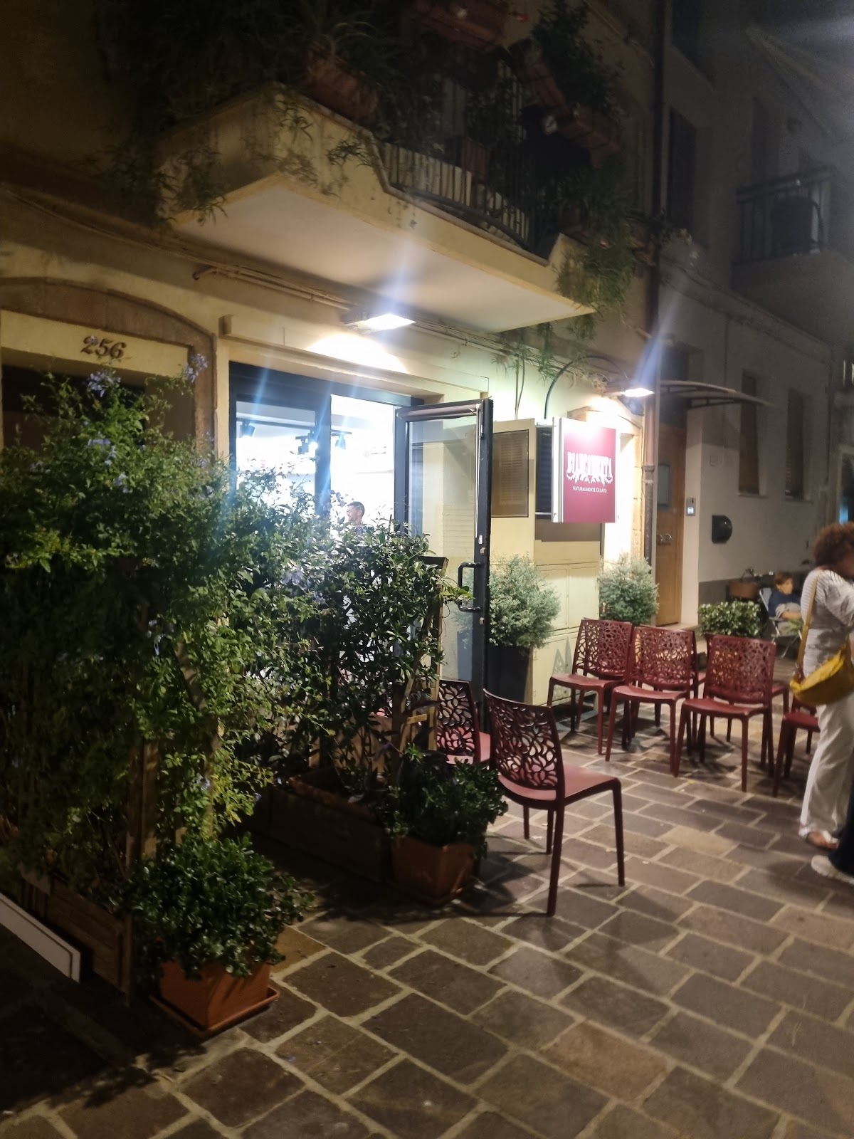Un dettaglio del banco.