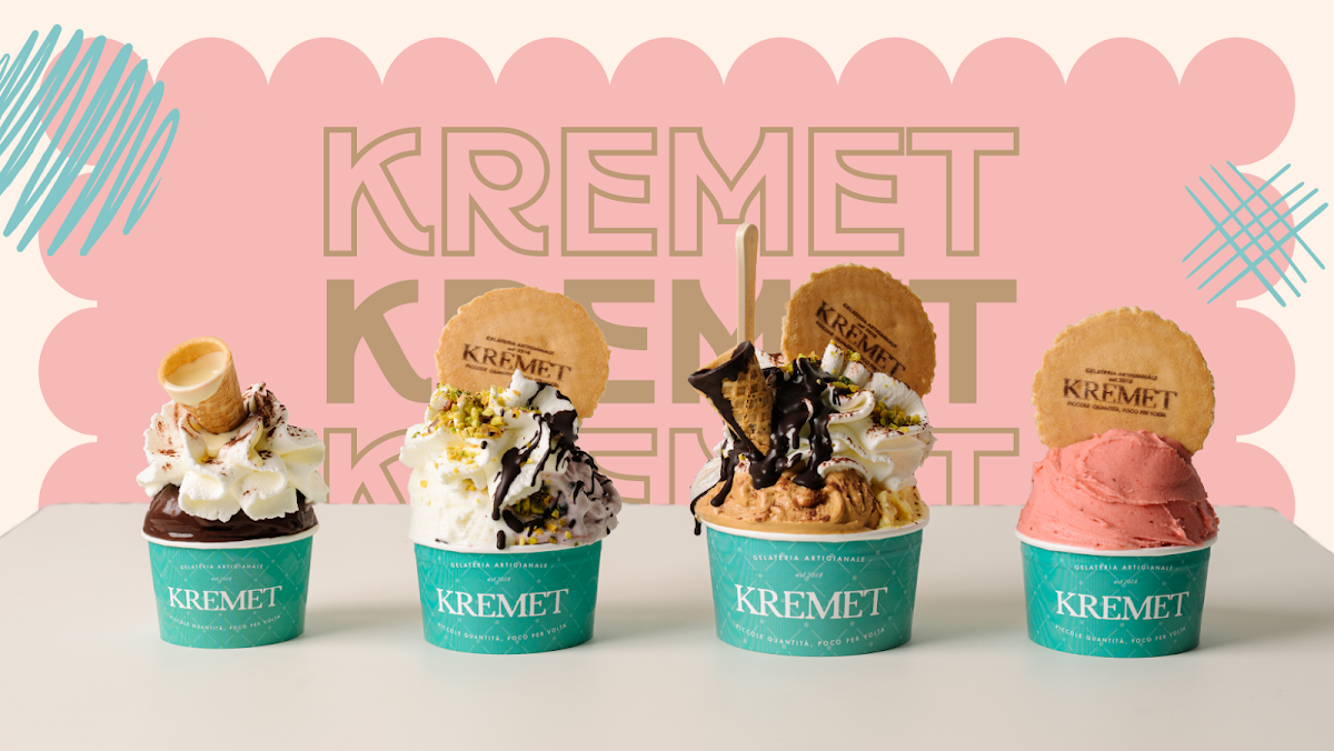 Il gelato servito.