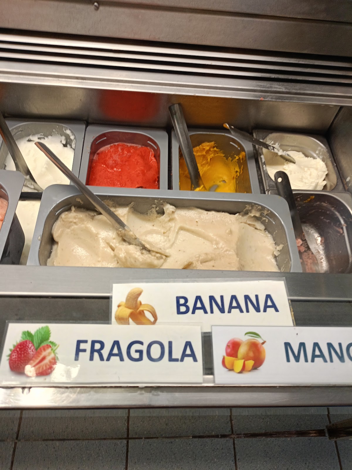 Il gelato servito.