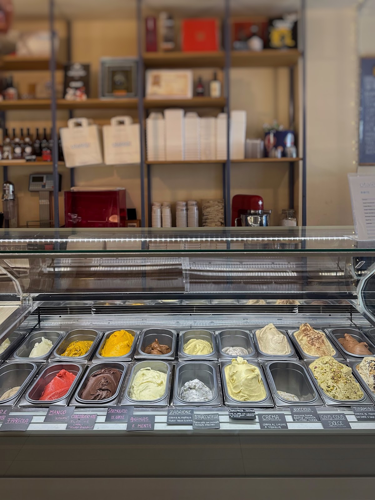Il gelato servito.