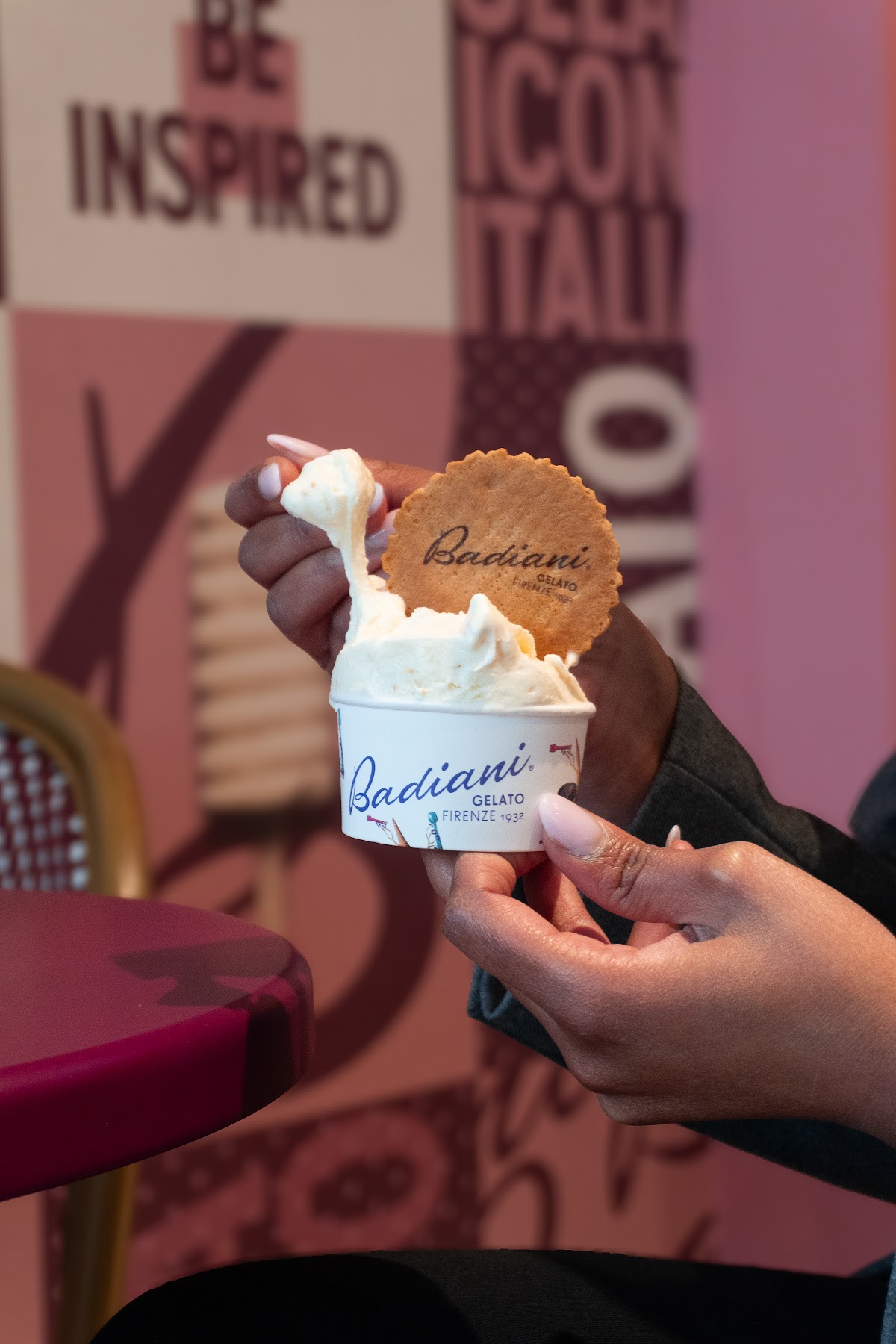 Il gelato servito.