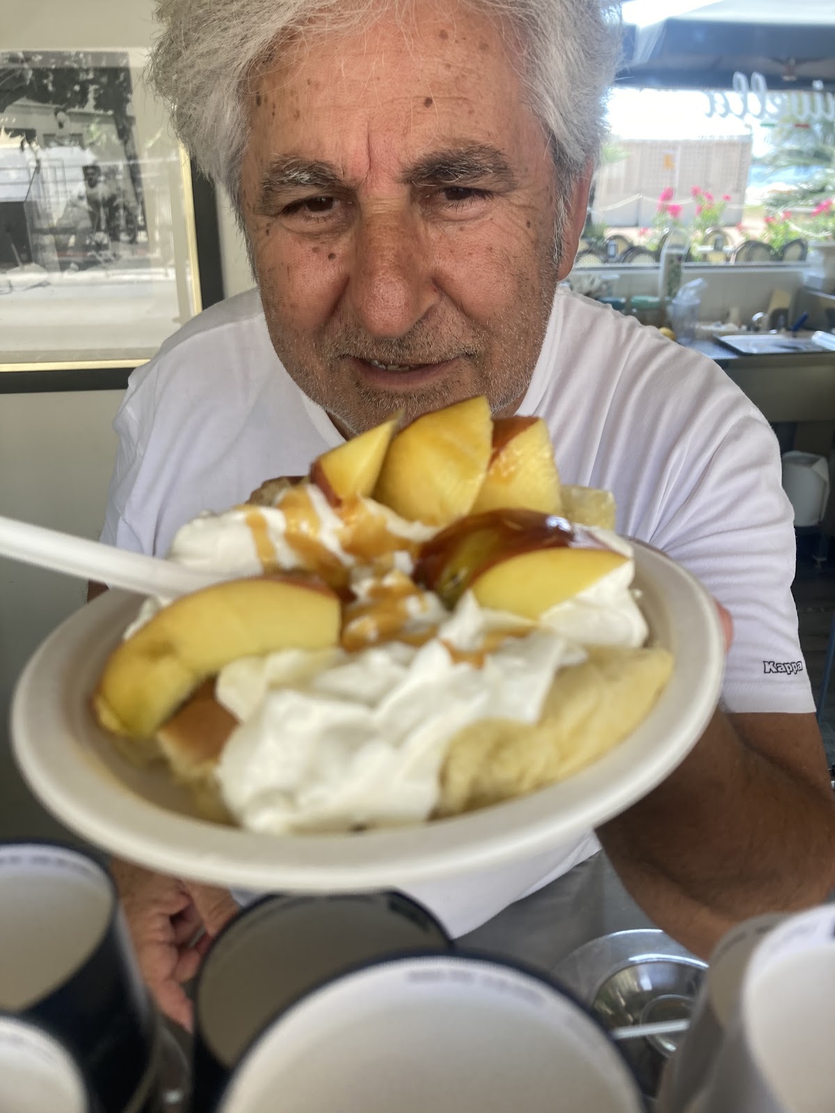 Un dettaglio del banco.