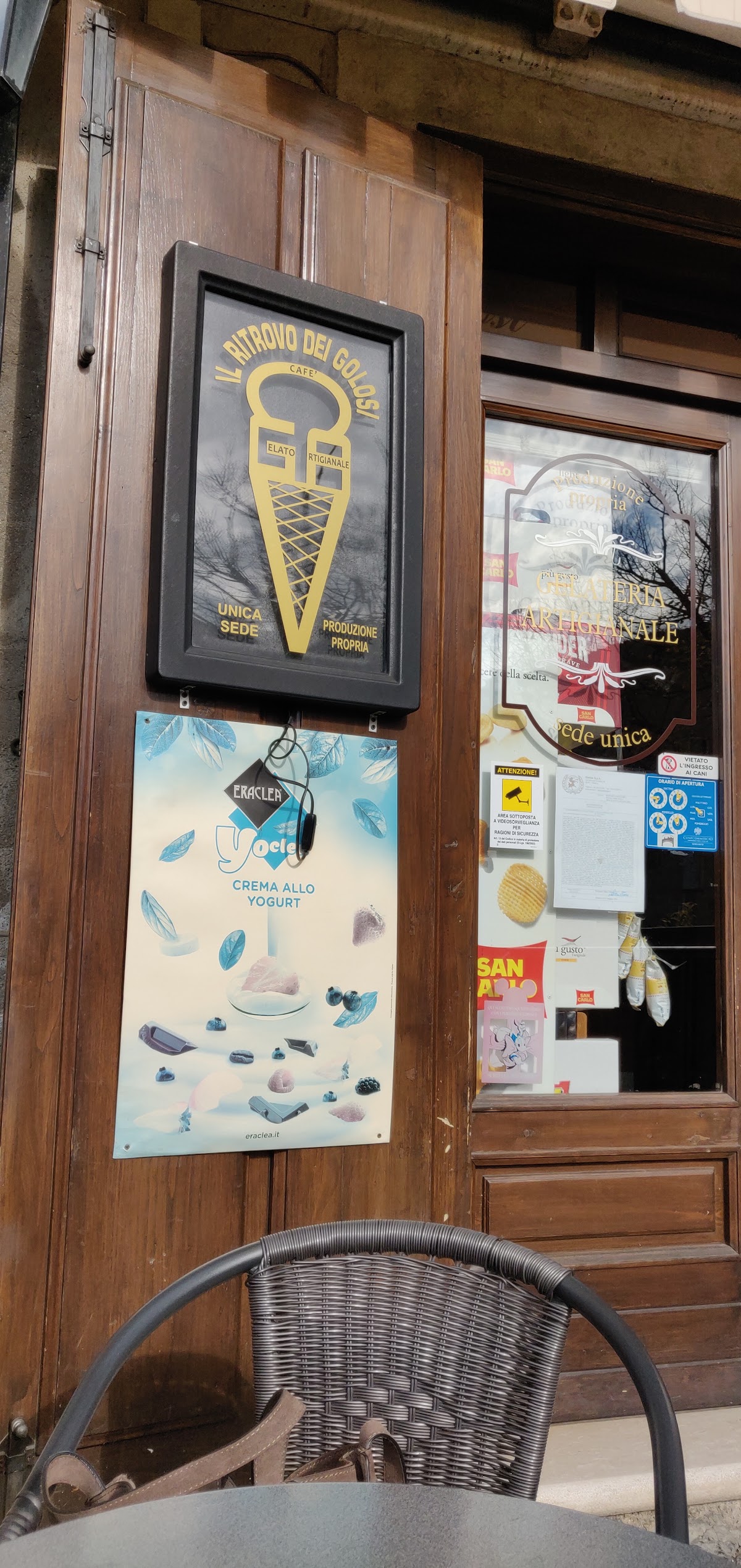 Il gelato servito.