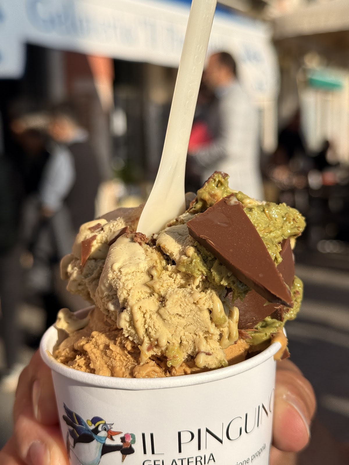 Il gelato servito.