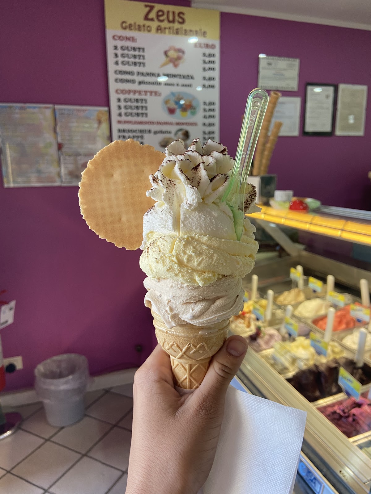 Il gelato della casa.