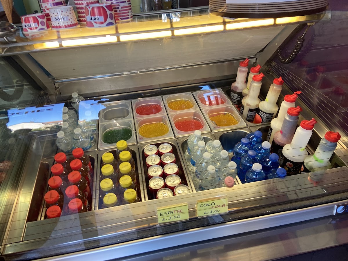 Un dettaglio del banco.