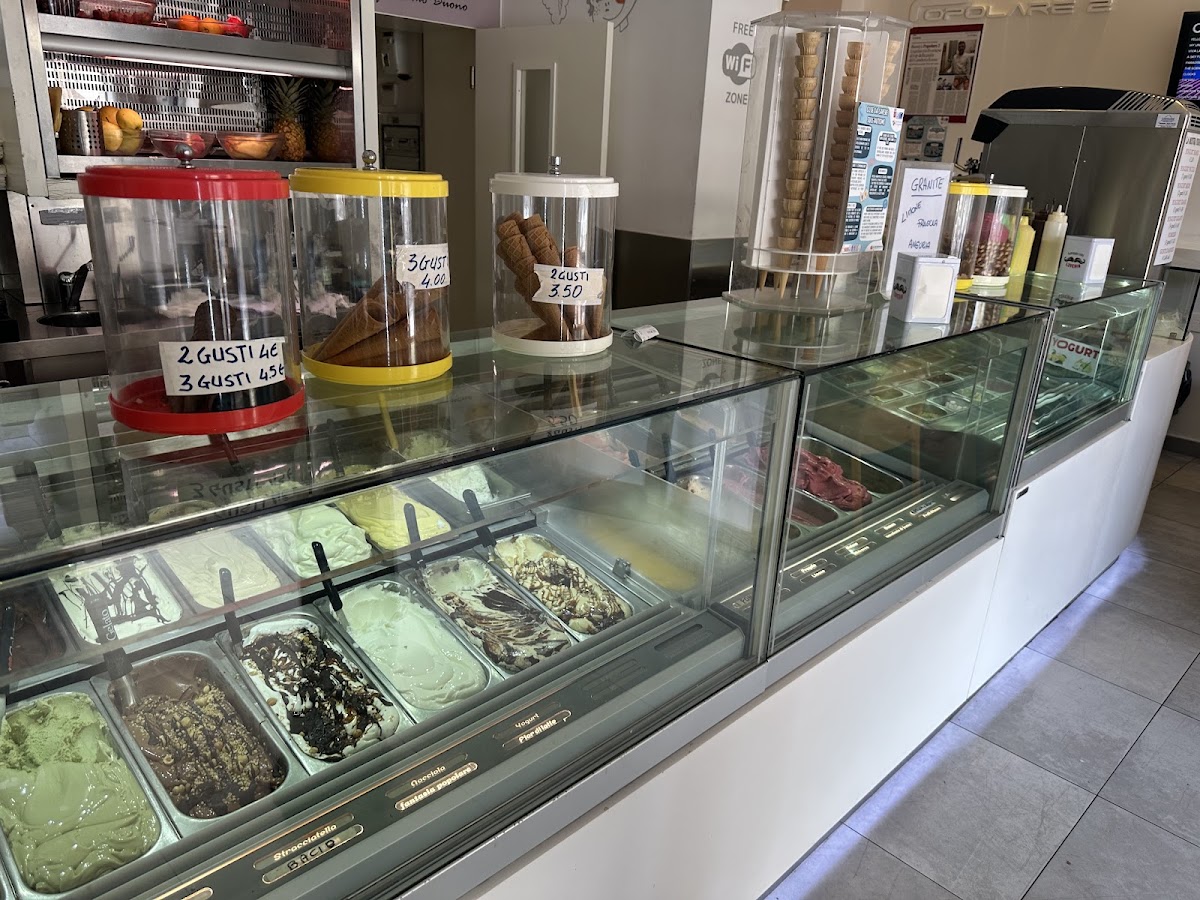 Il gelato servito.