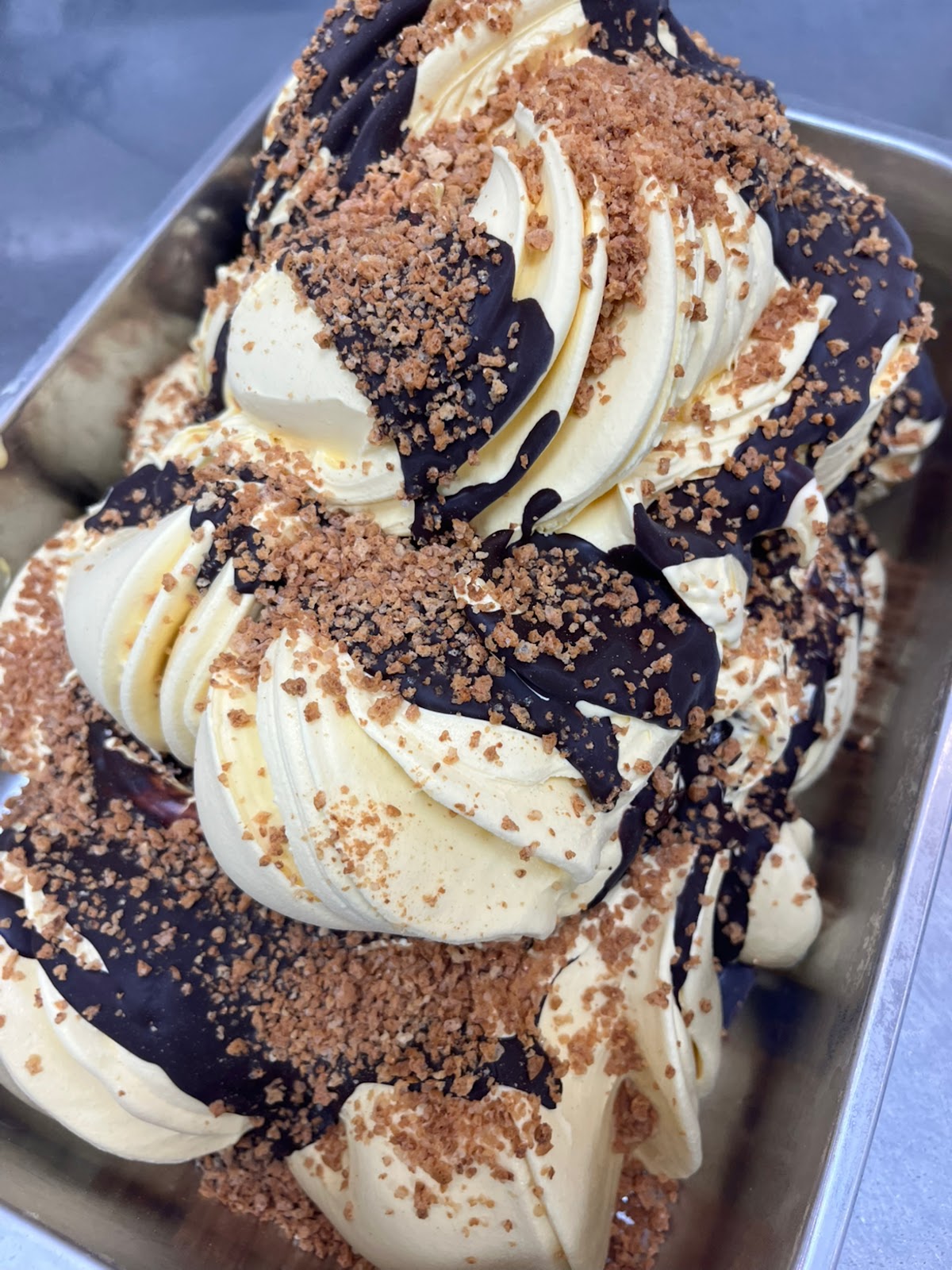 Il gelato servito.