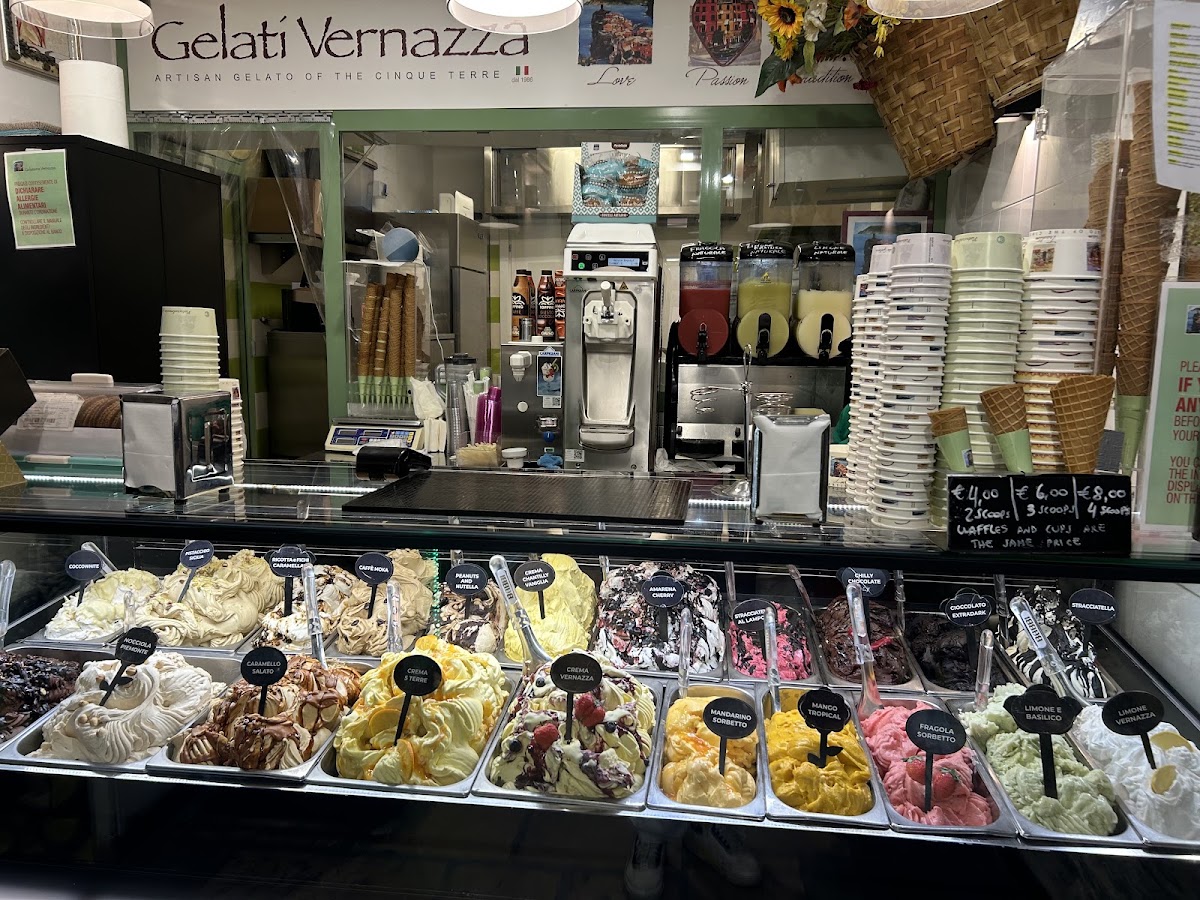 Il gelato servito.