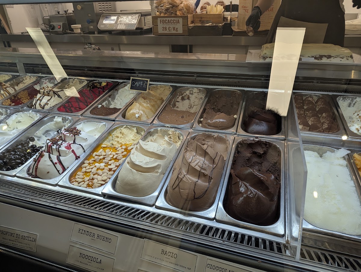 Il gelato servito.