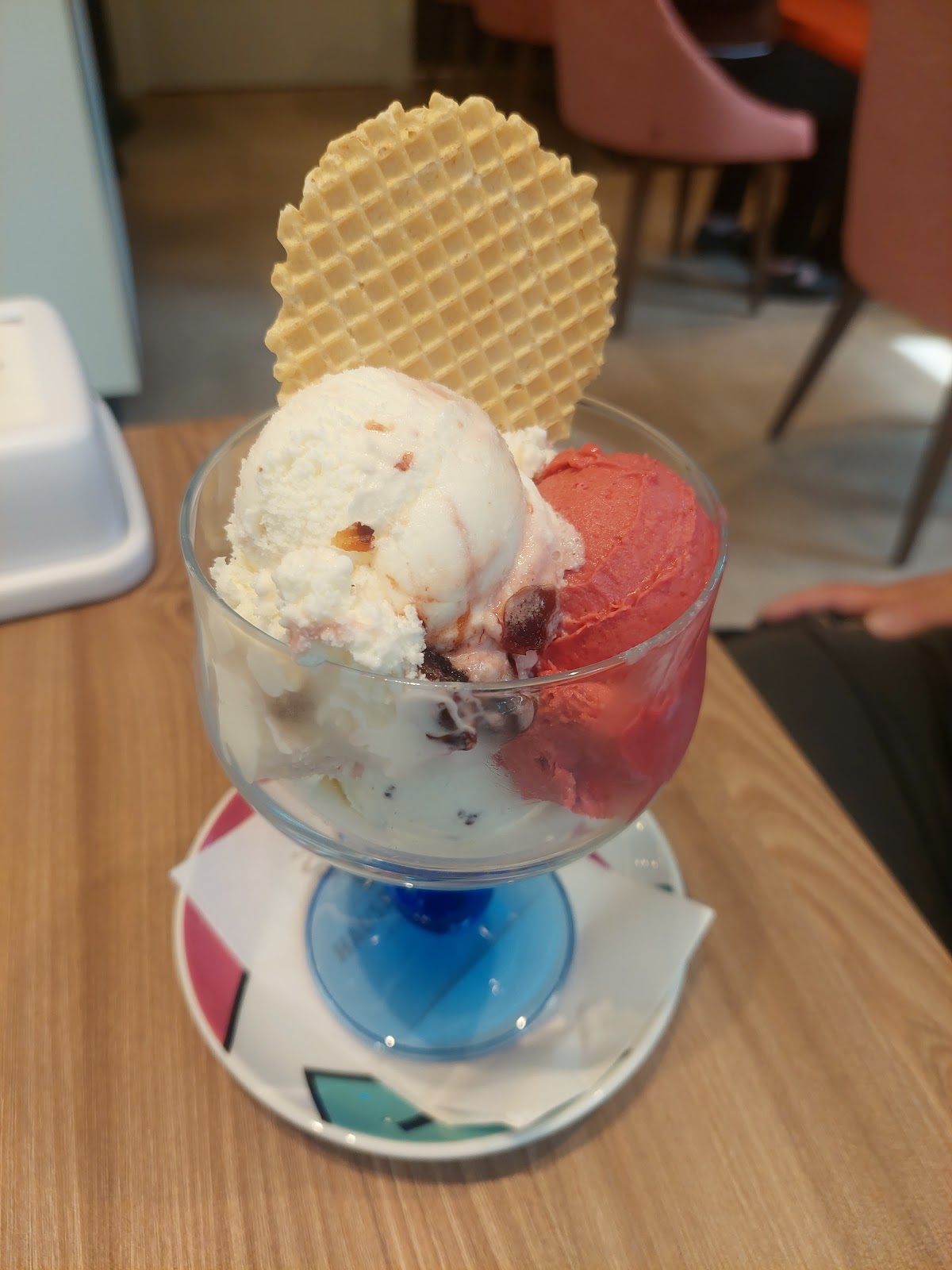 Il gelato servito.