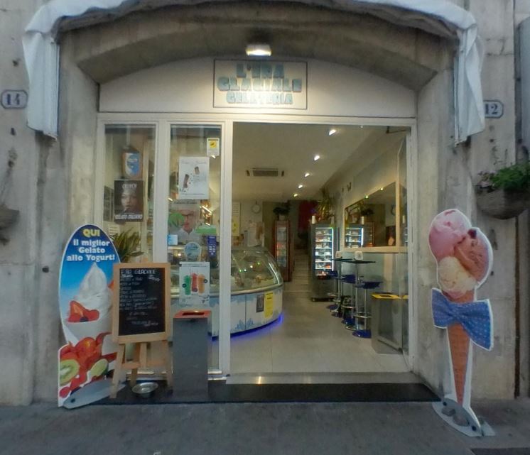 Il gelato servito.