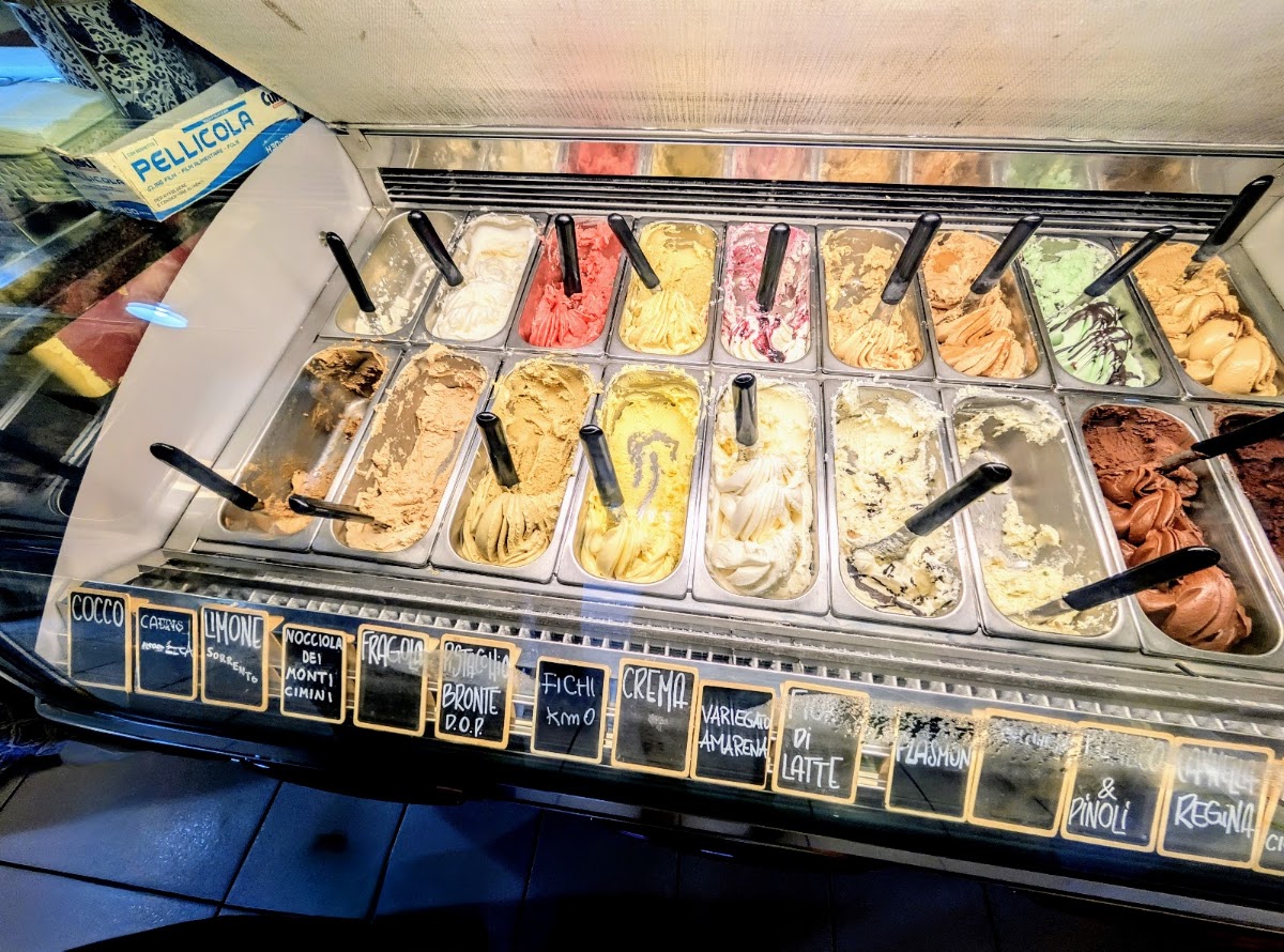 Il gelato servito.