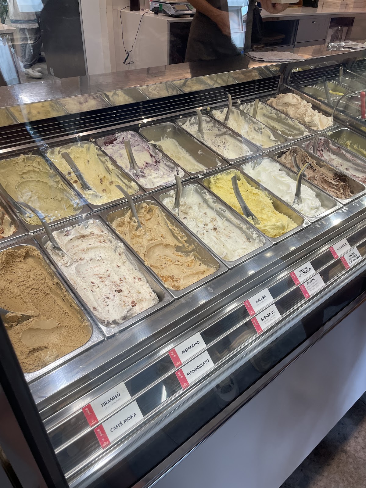Il gelato servito.