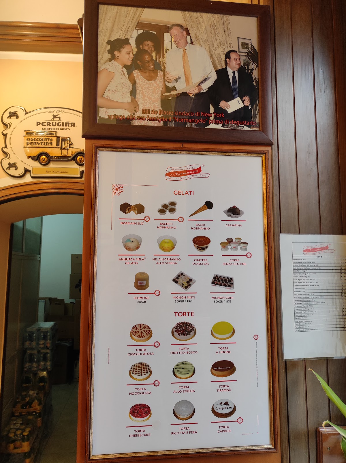 Il gelato servito.