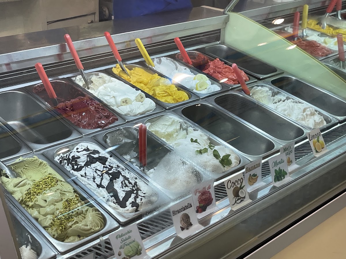 Il gelato servito.
