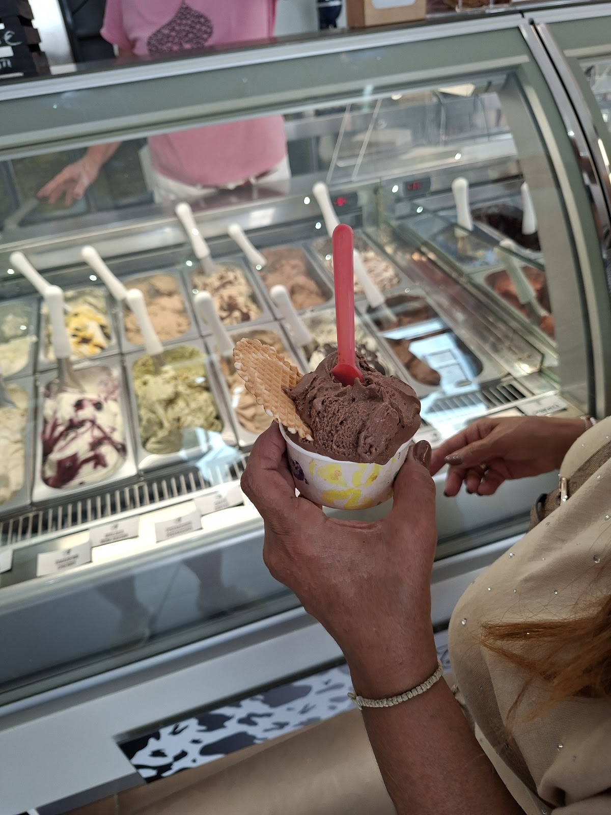 Il gelato servito.