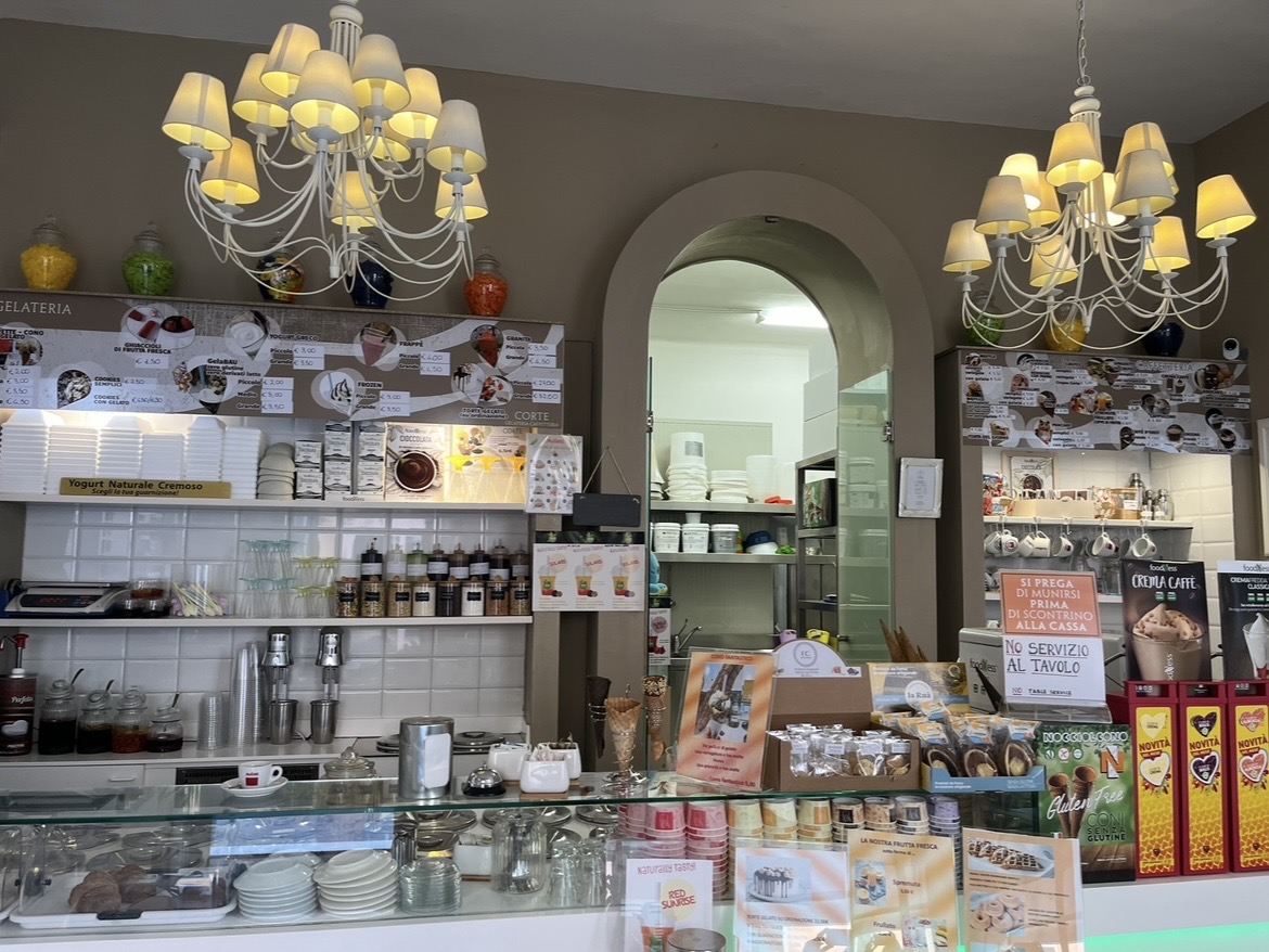 Il gelato servito.