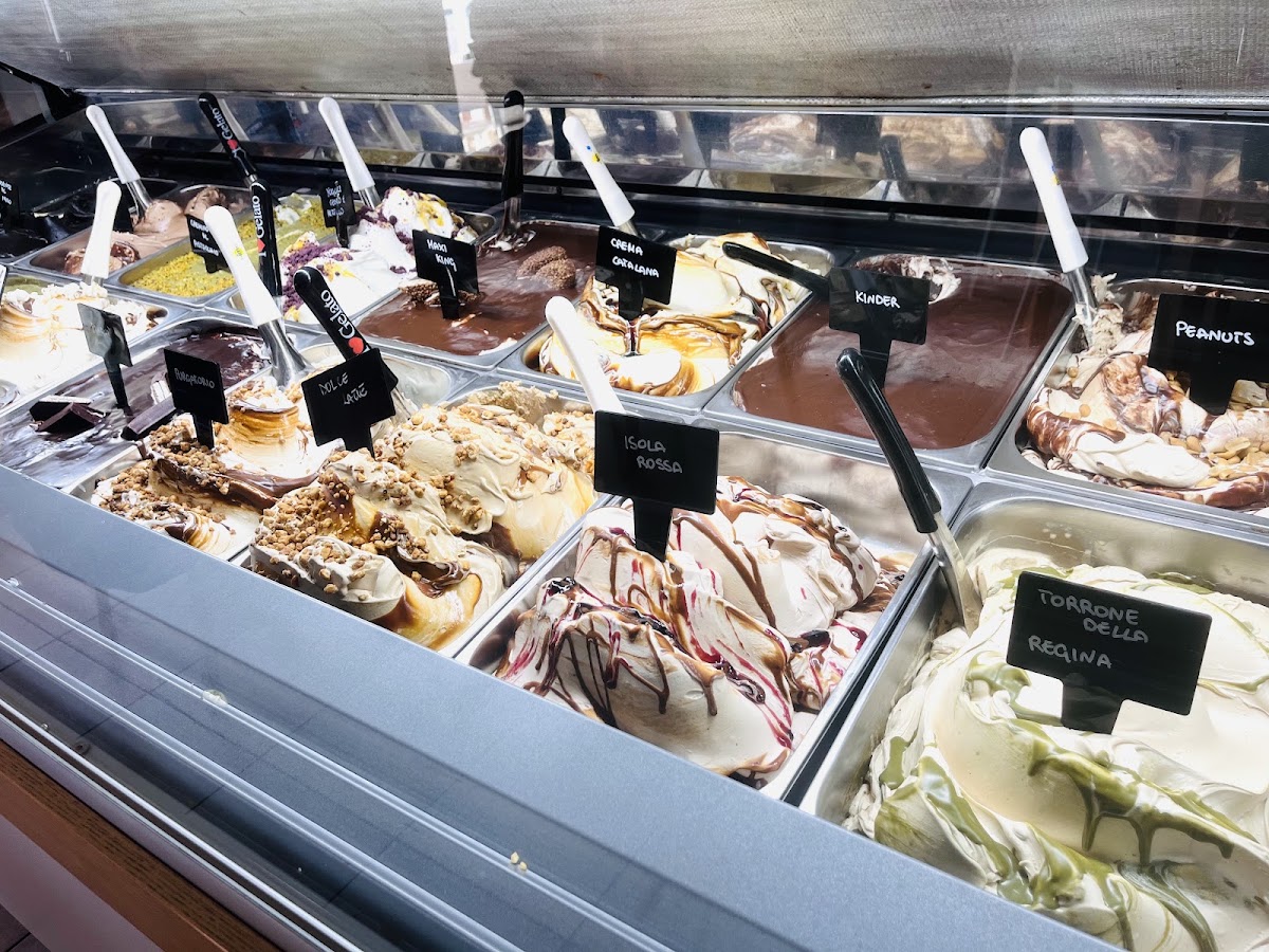 Il gelato servito.