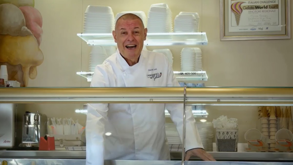 Il gelato servito.
