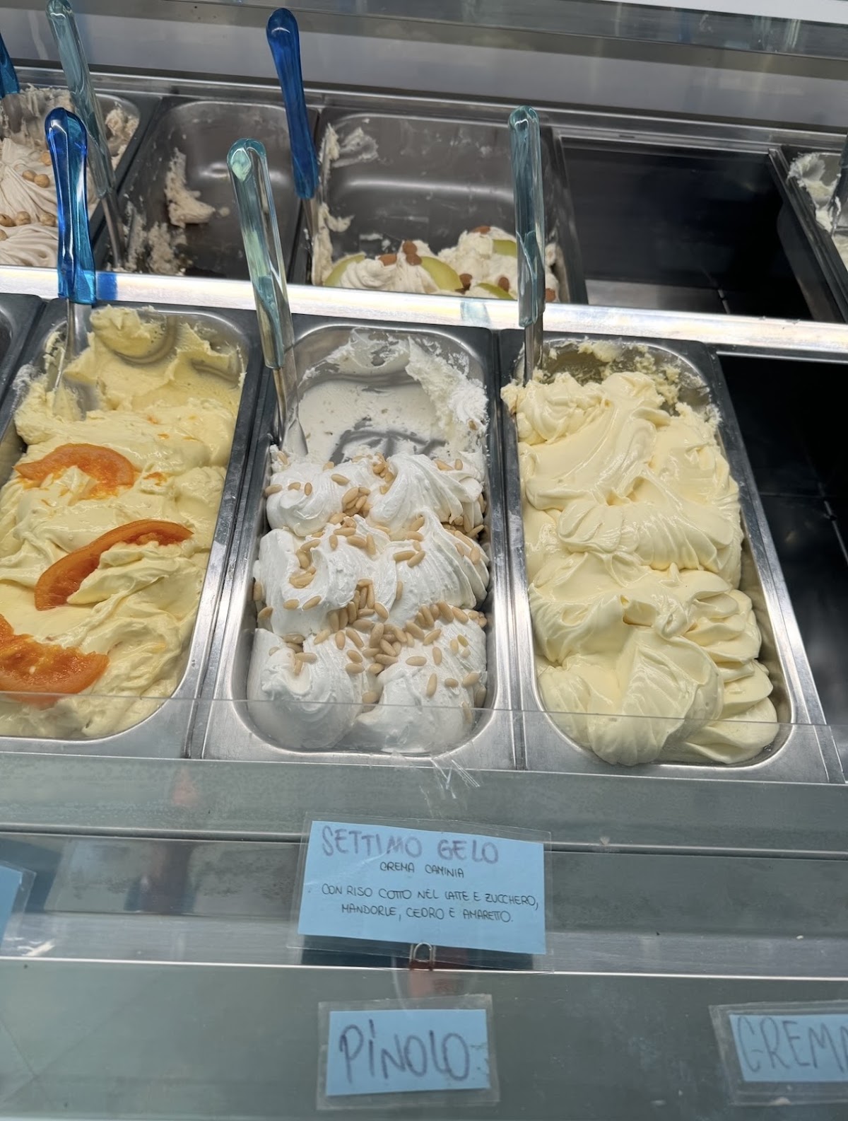 Il gelato servito.