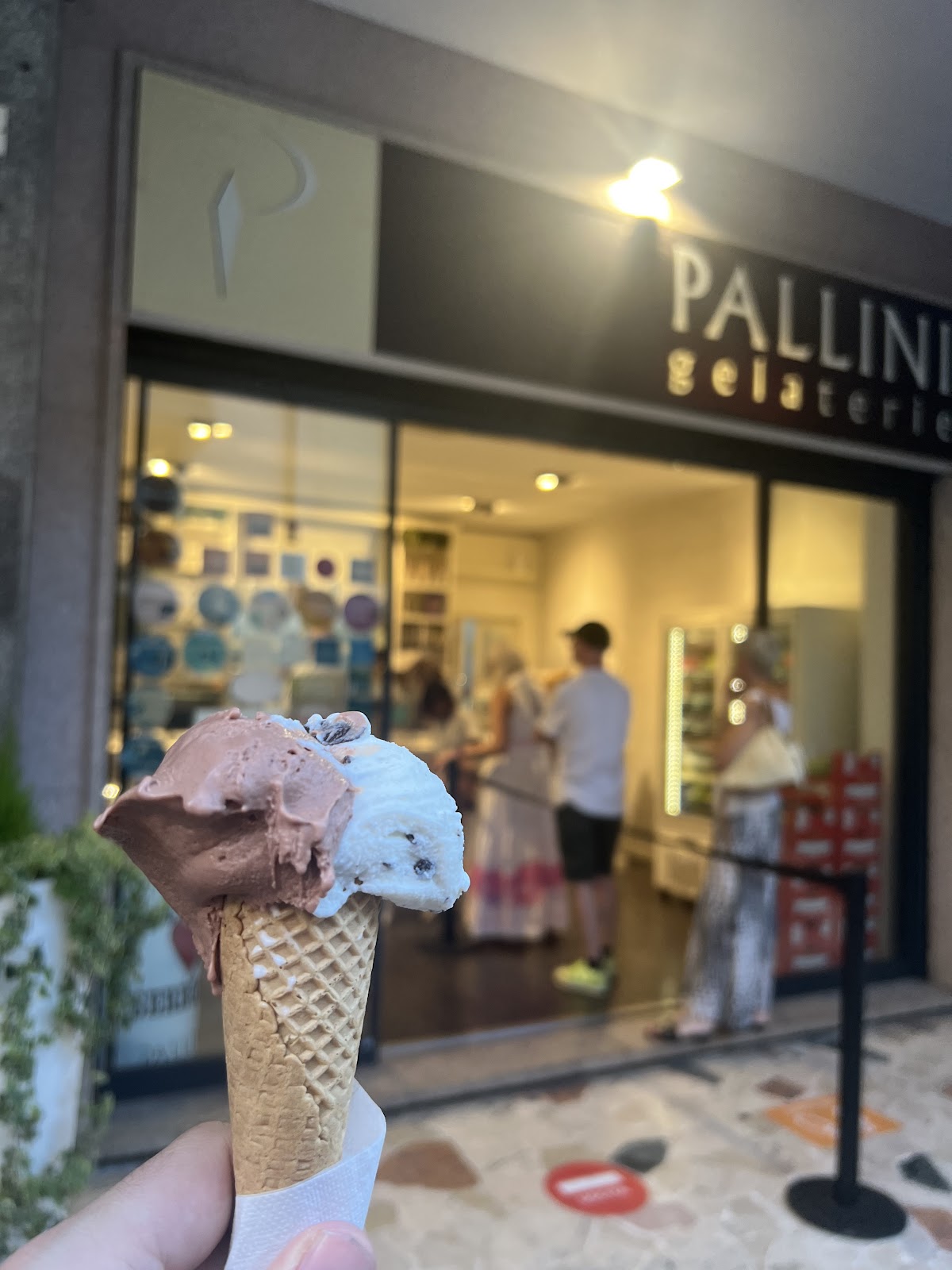 Il gelato servito.