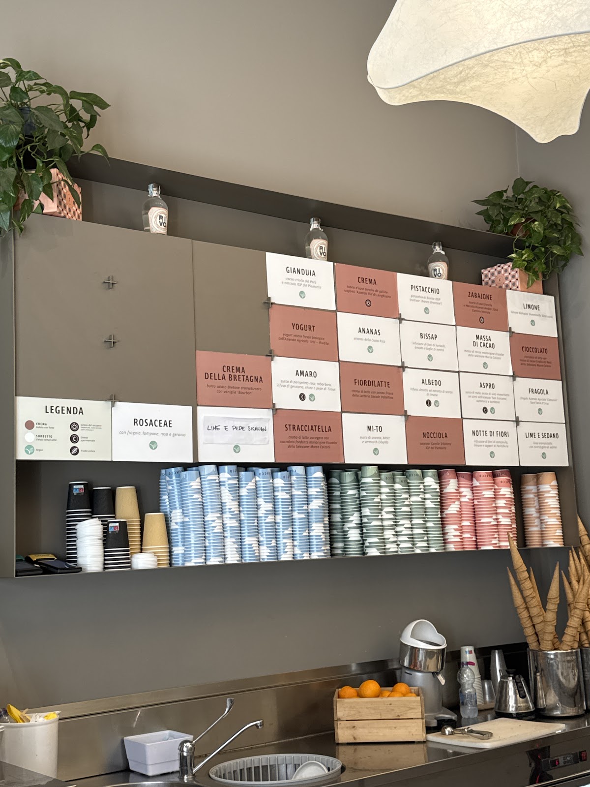 Il gelato della casa.