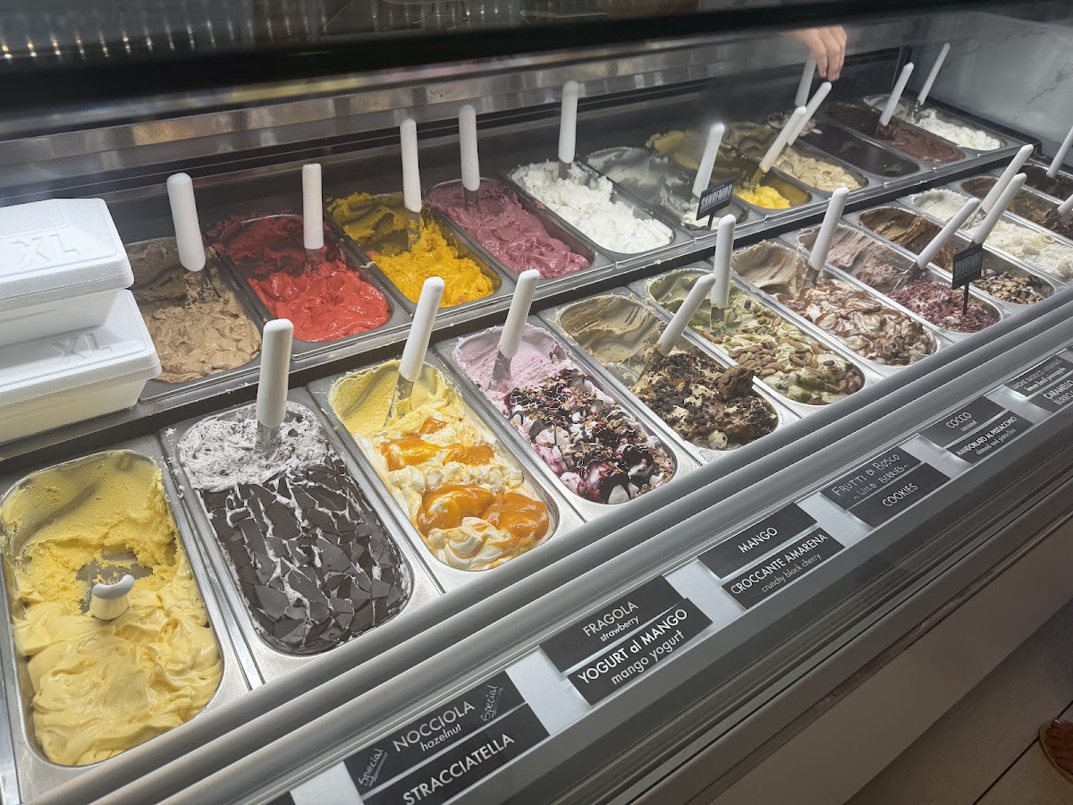 Il gelato servito.