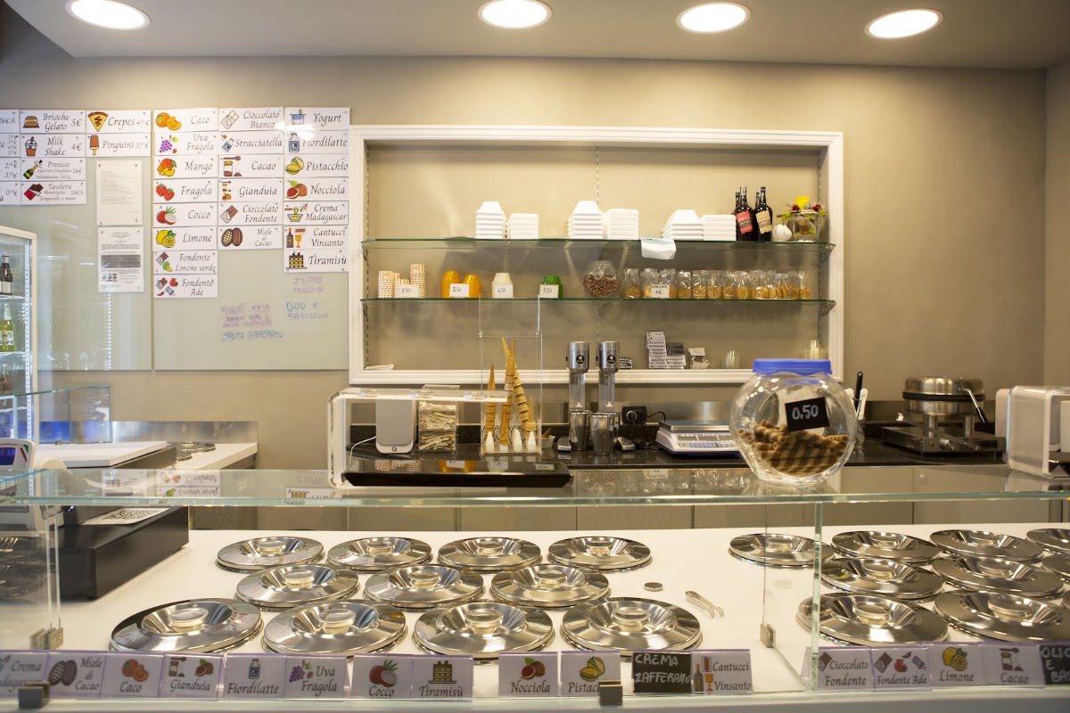 Il gelato servito.