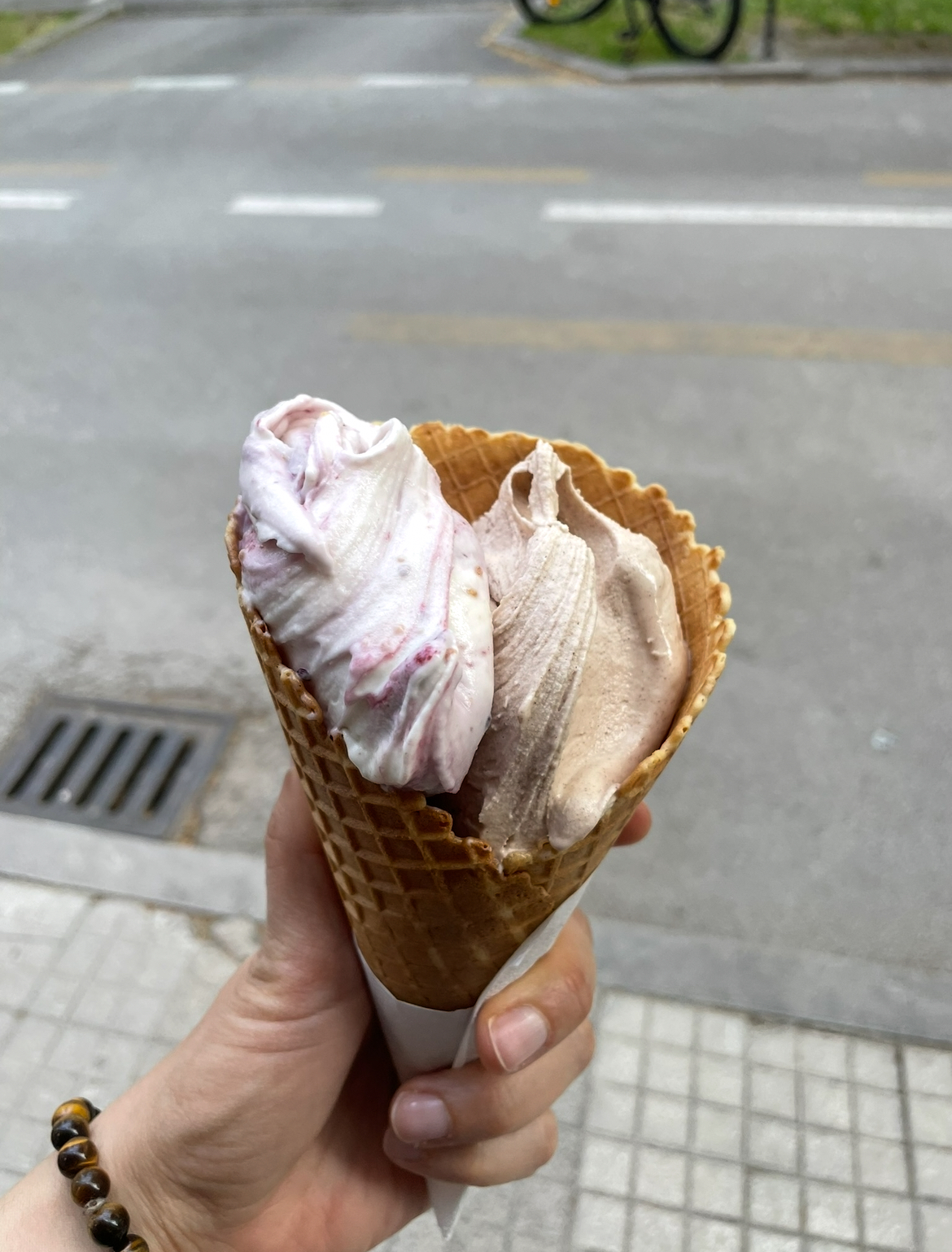 Il gelato servito.