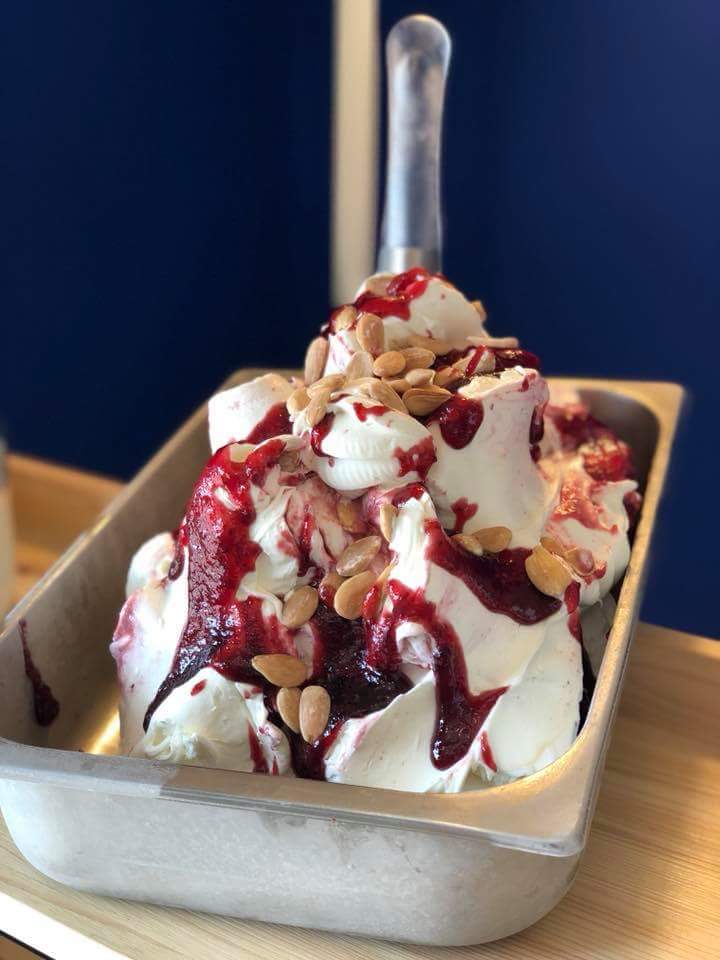 Il gelato servito.