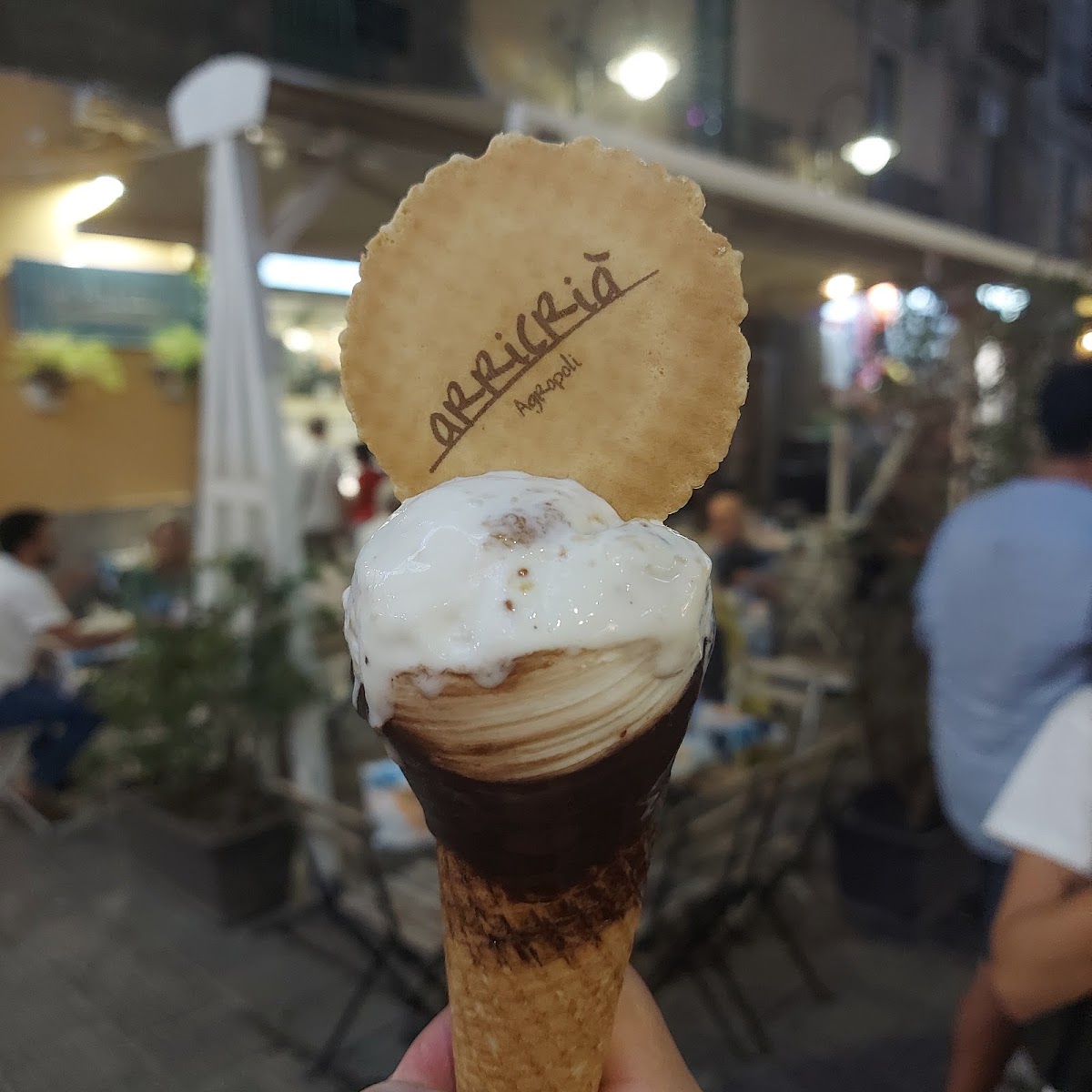 Il gelato servito.