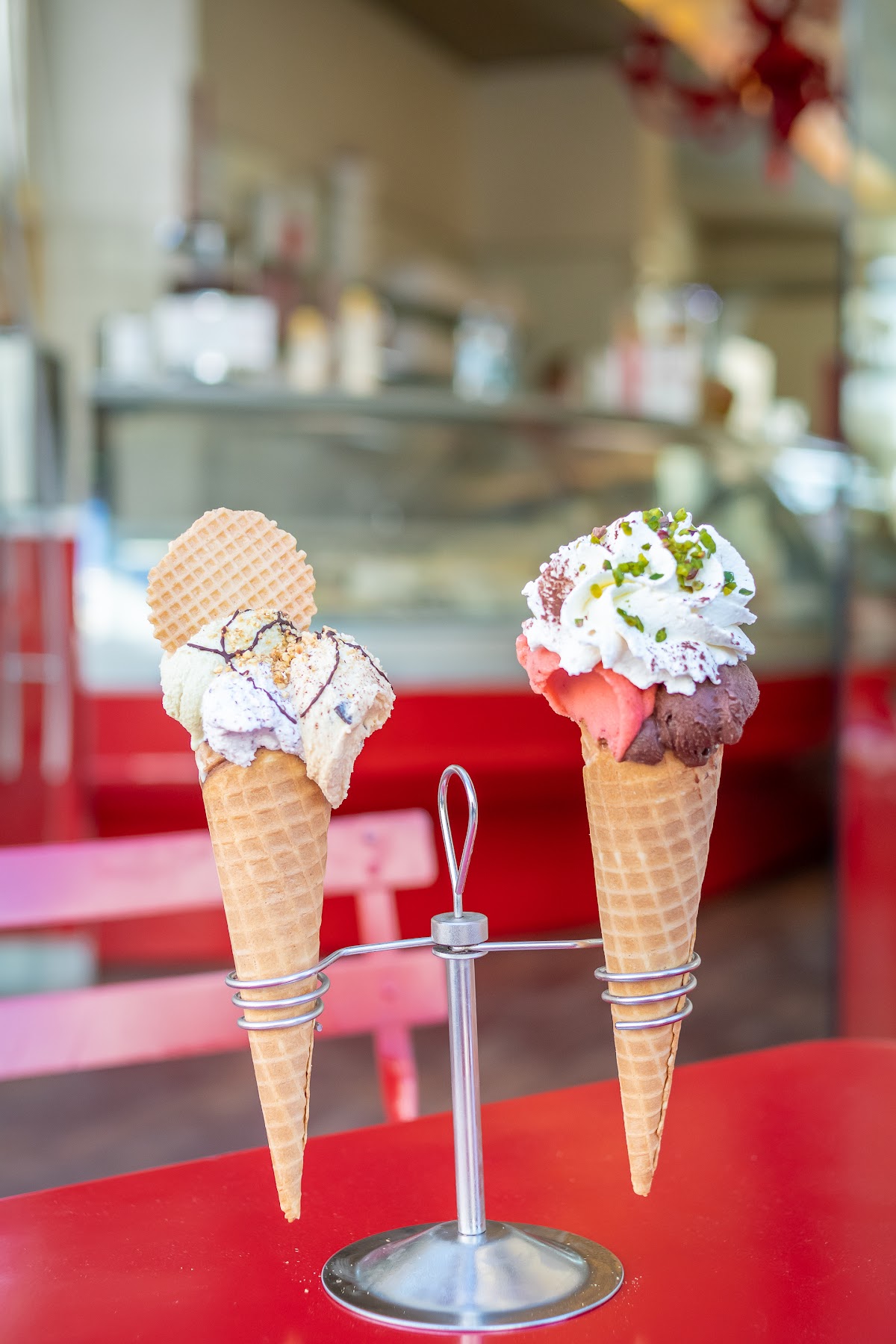 Il gelato servito.