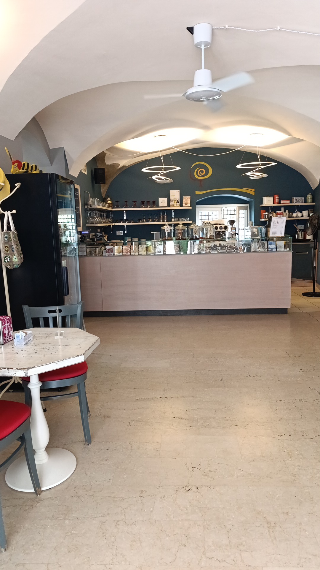 Un dettaglio del banco.