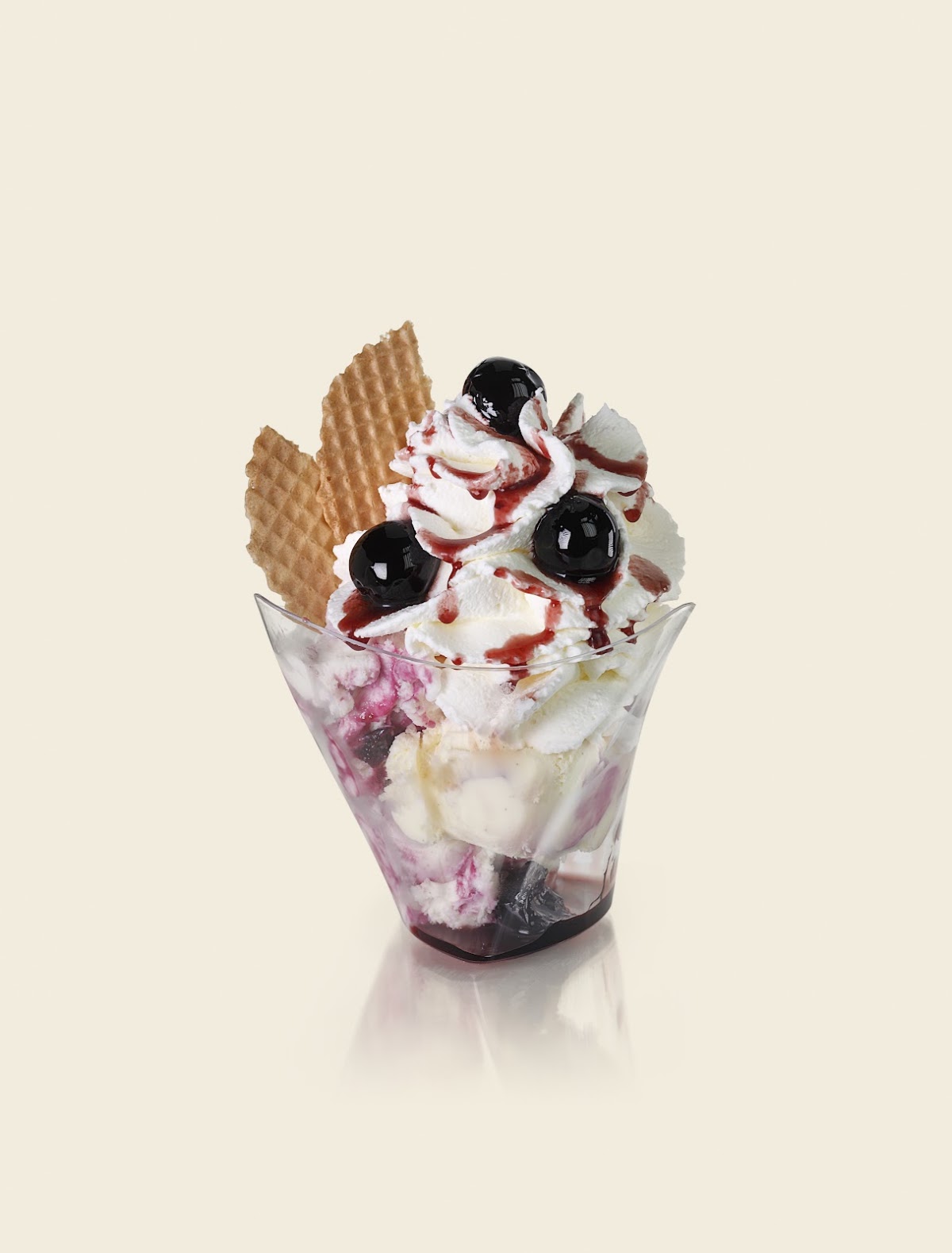 Il gelato servito.
