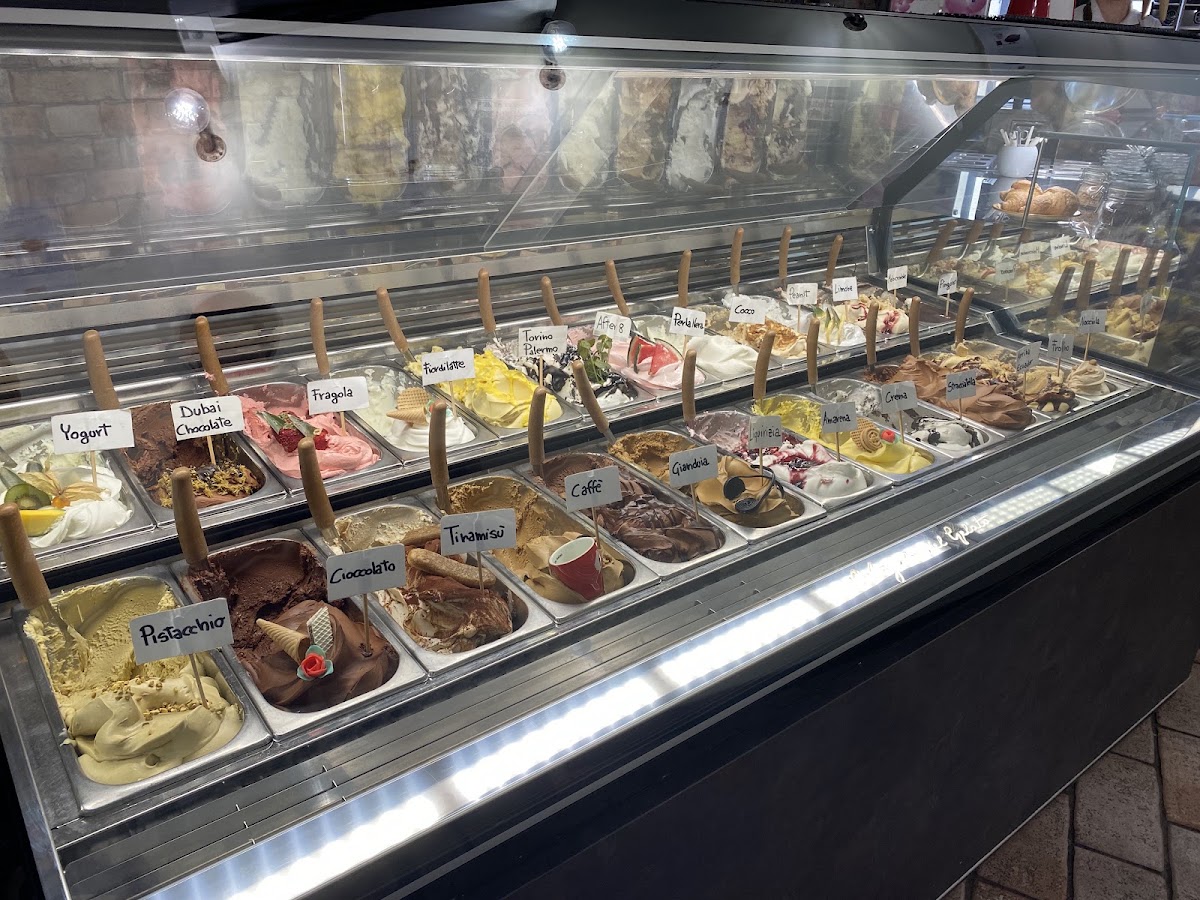 Il gelato servito.