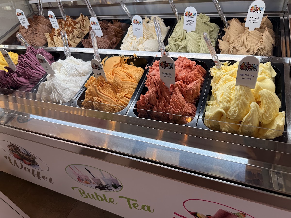 Il gelato servito.