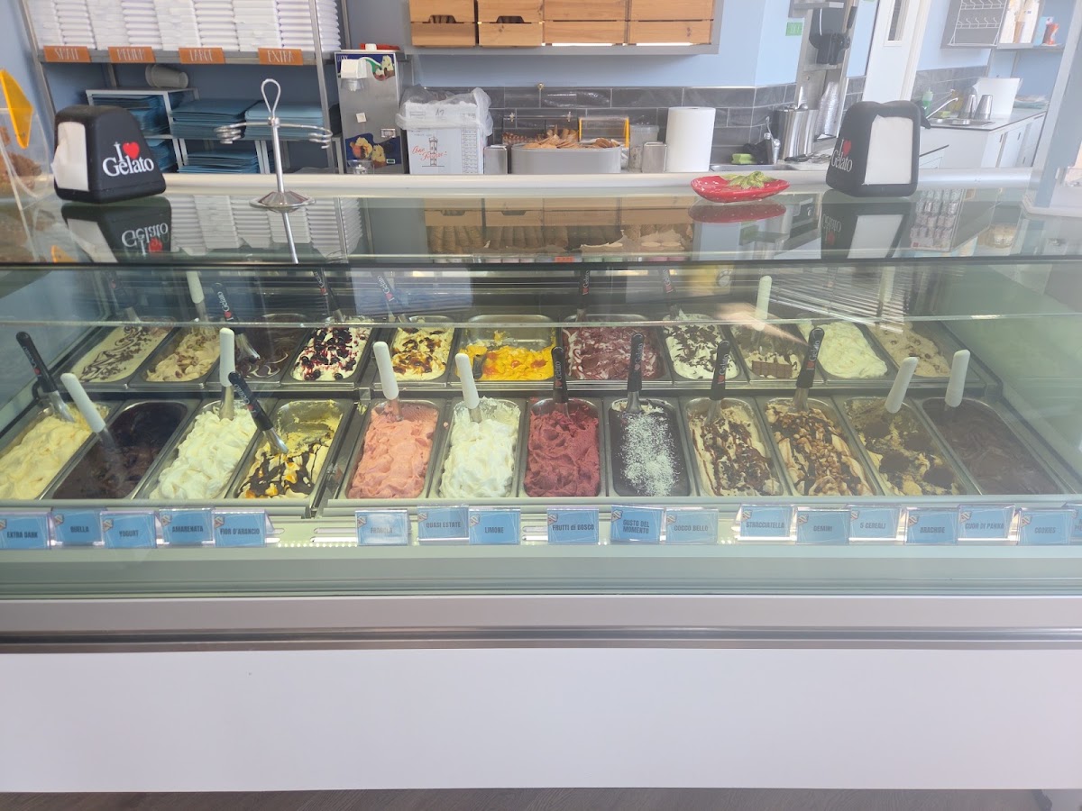 Il gelato servito.