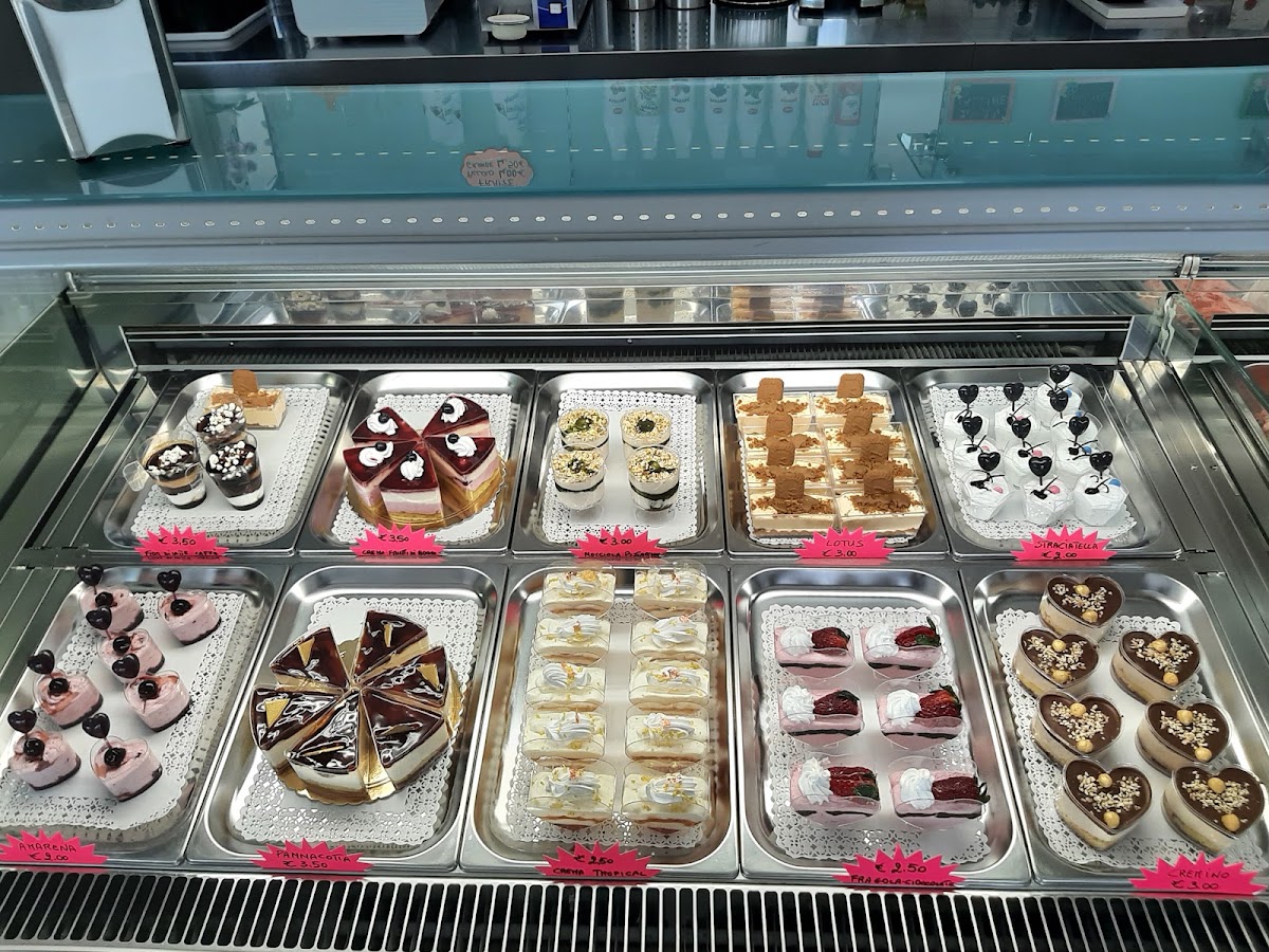Il gelato servito.