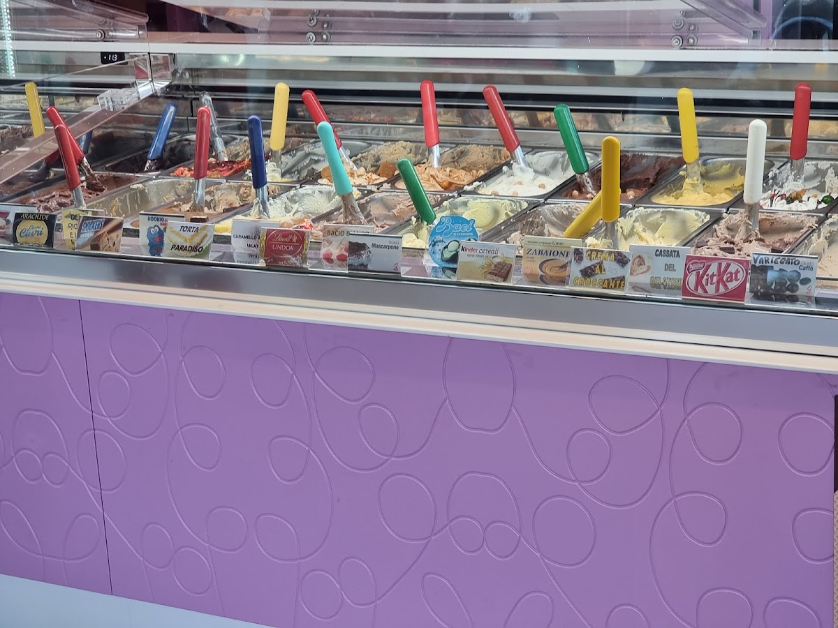 Il gelato servito.