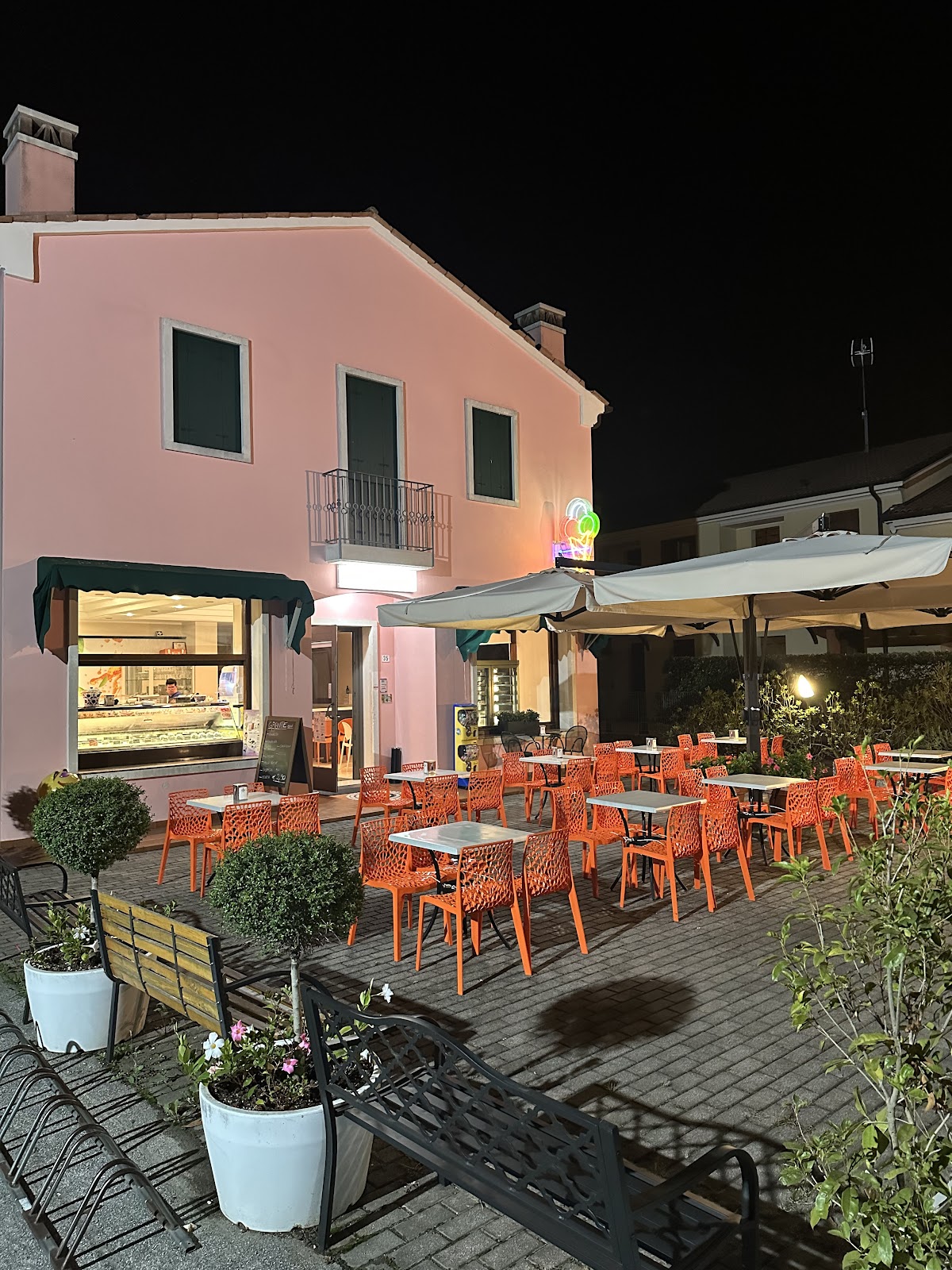 Il gelato servito.