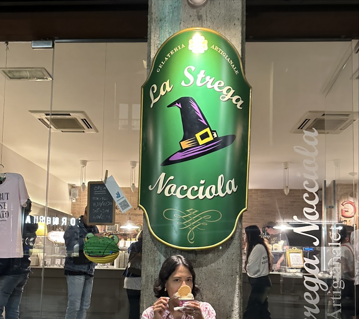 Un dettaglio del banco.